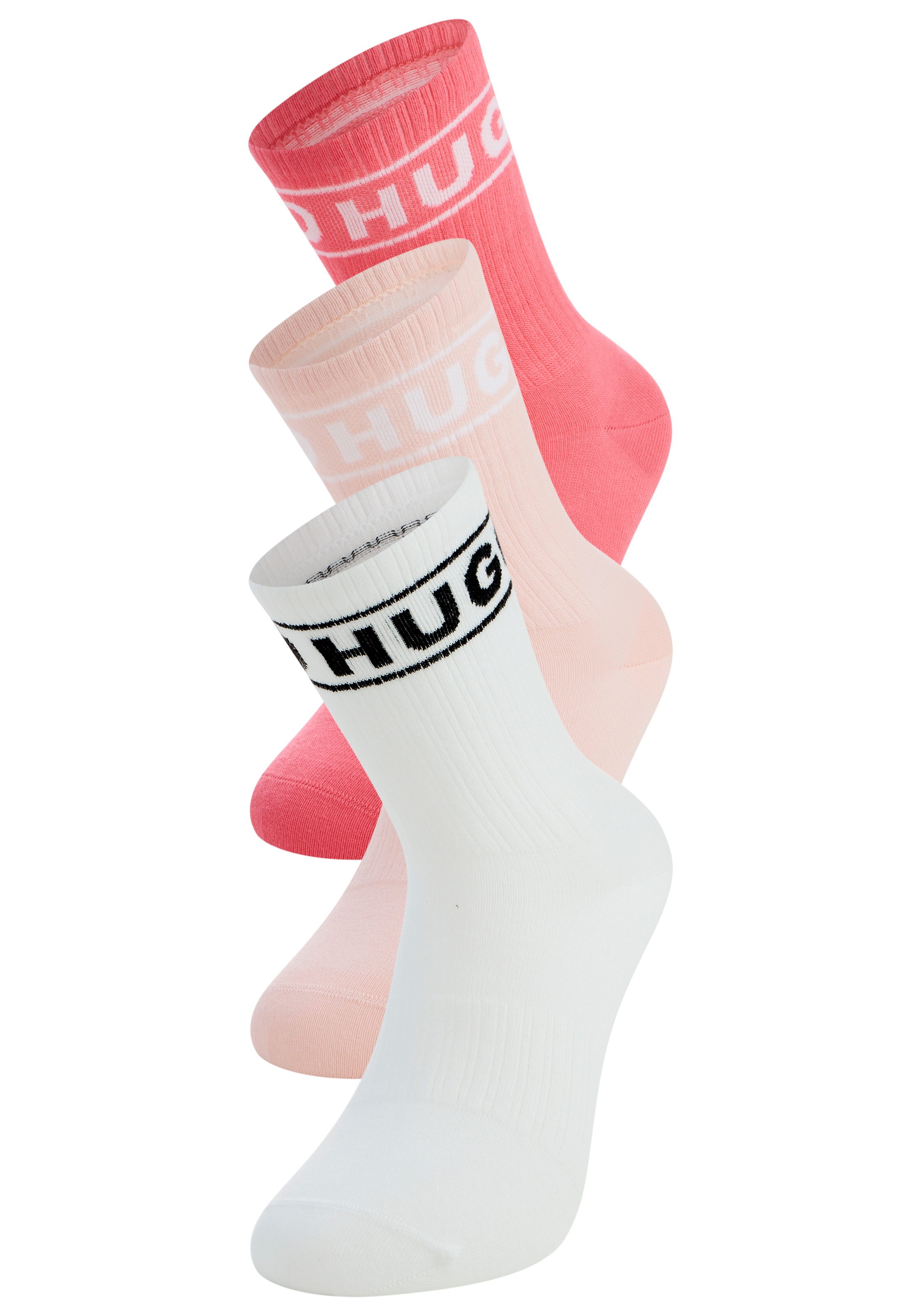 HUGO Underwear Freizeitsocken "3P QSRIB SPORTY CC W" Packung, 3er, 3 Paar t günstig online kaufen