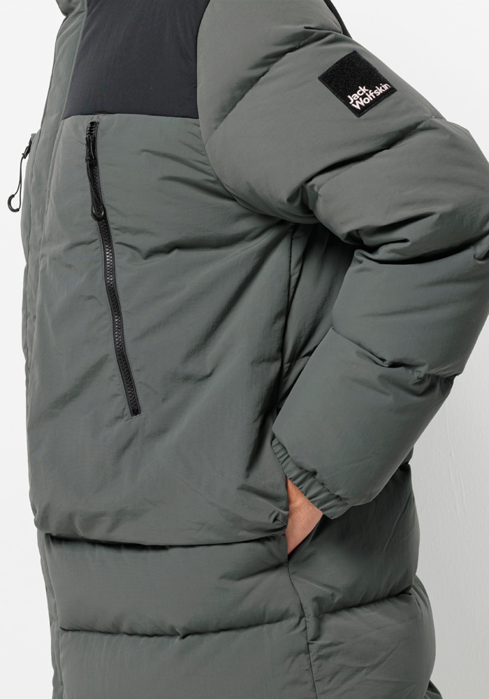 Jack Wolfskin Daunenjacke »DELLBRUECK LONG JKT«, mit Kapuze