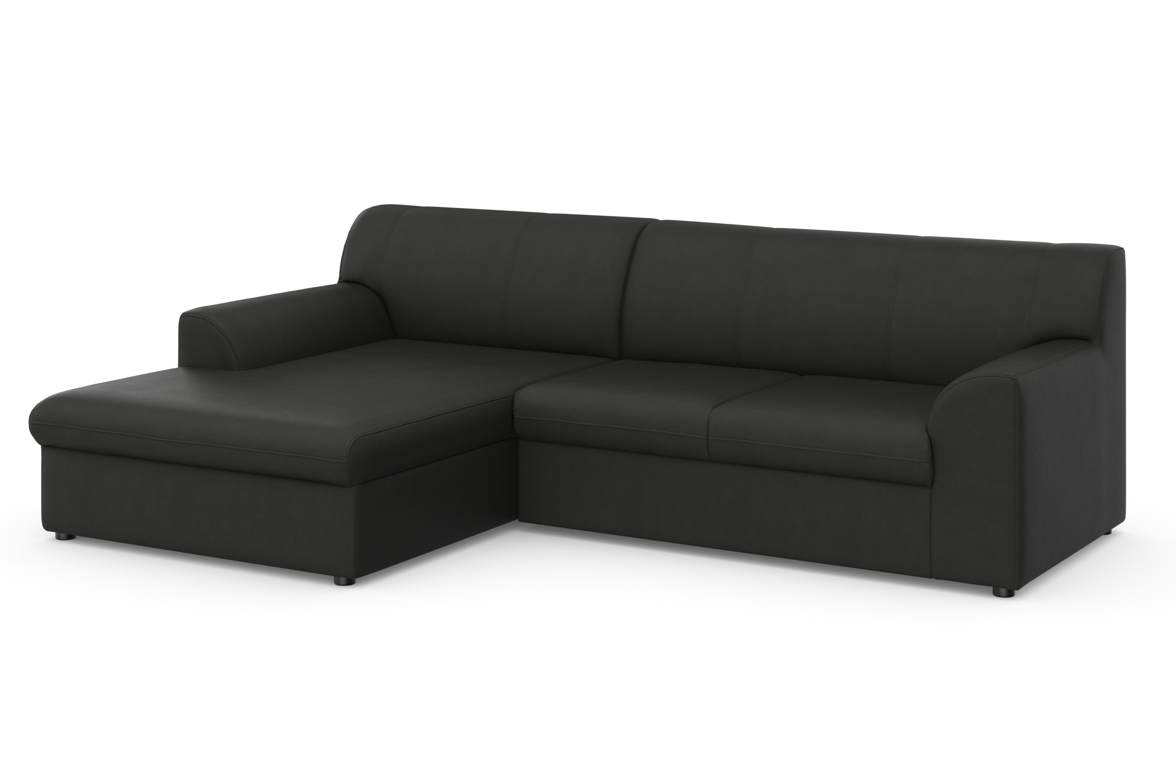 Thumbnail - DOMO collection Ecksofa "Topper, elegant und zeitlos, kompaktes Stellmaß 245/155cm, L-Form" mit Recamiere, wahlweise mit...
