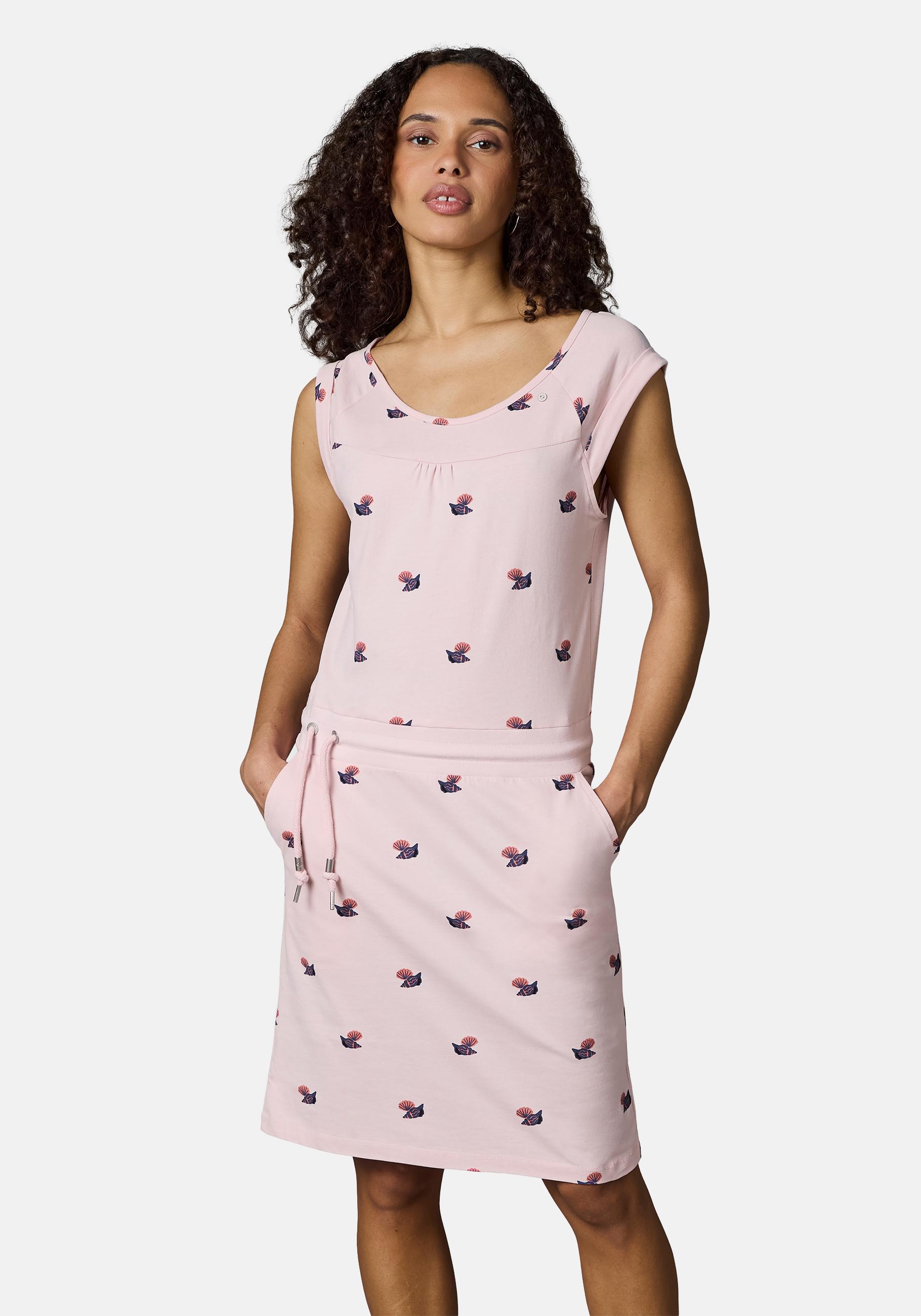 Ragwear Sommerkleid "Penellope Print YOUMODO" Außentaschen Eingrifftaschen leichtes Strand-Kleid mit stylischem Print