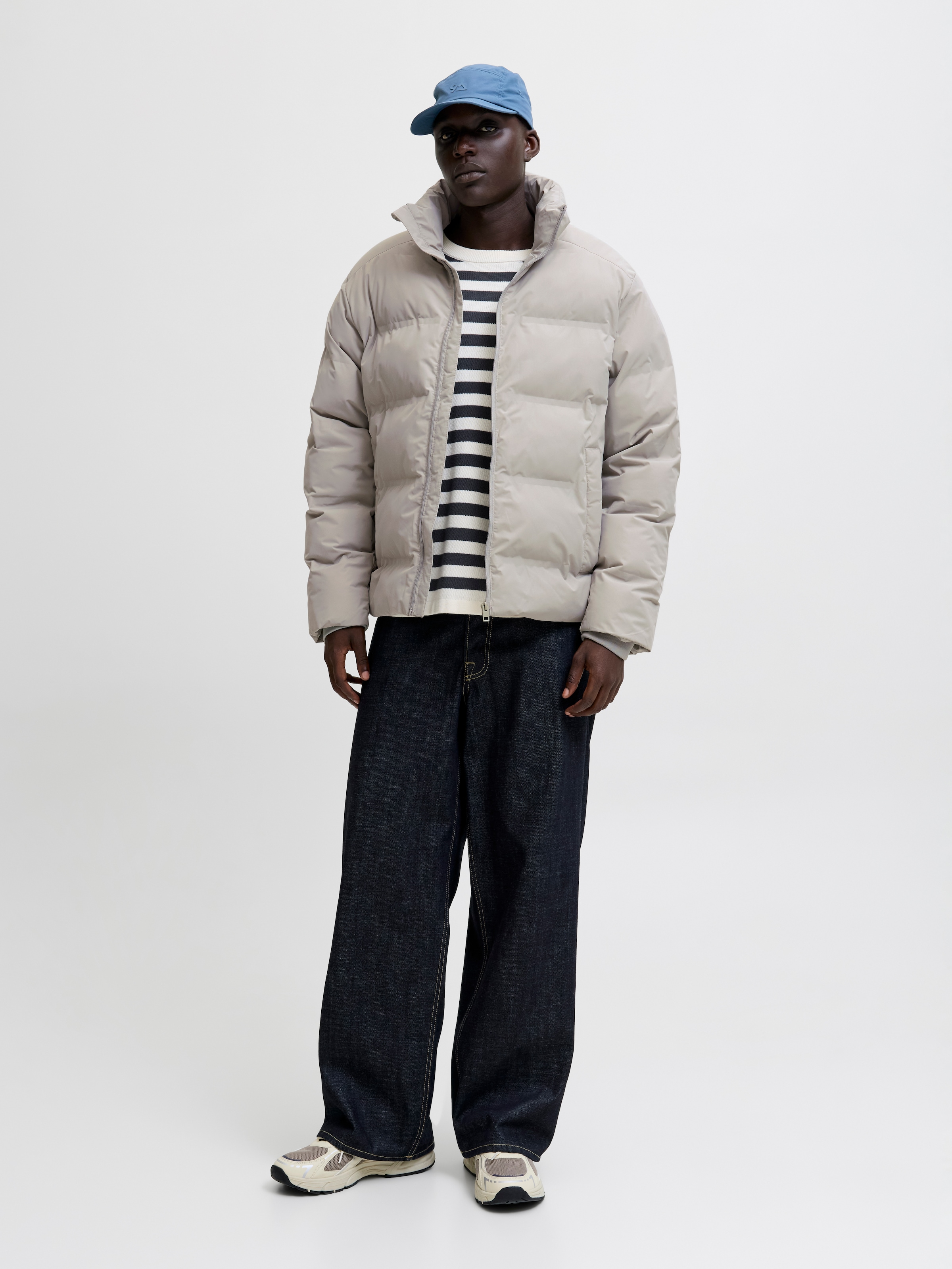 Jack & Jones Steppjacke »JJESOHO PUFFER COLLAR SN«, ohne Kapuze