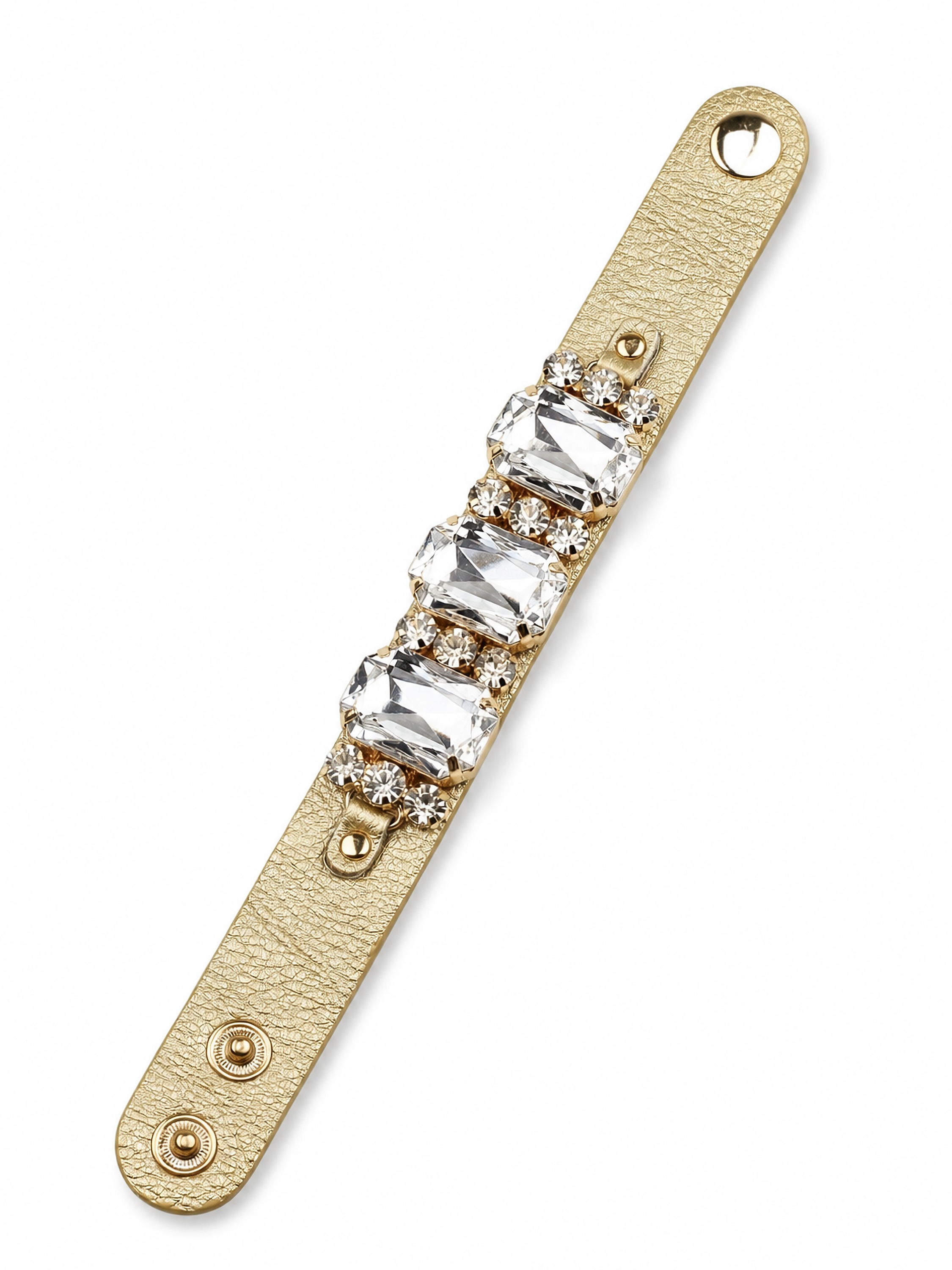 Collezione Alessandro Crystal Women's Bracelet Gold Polyurethane 2