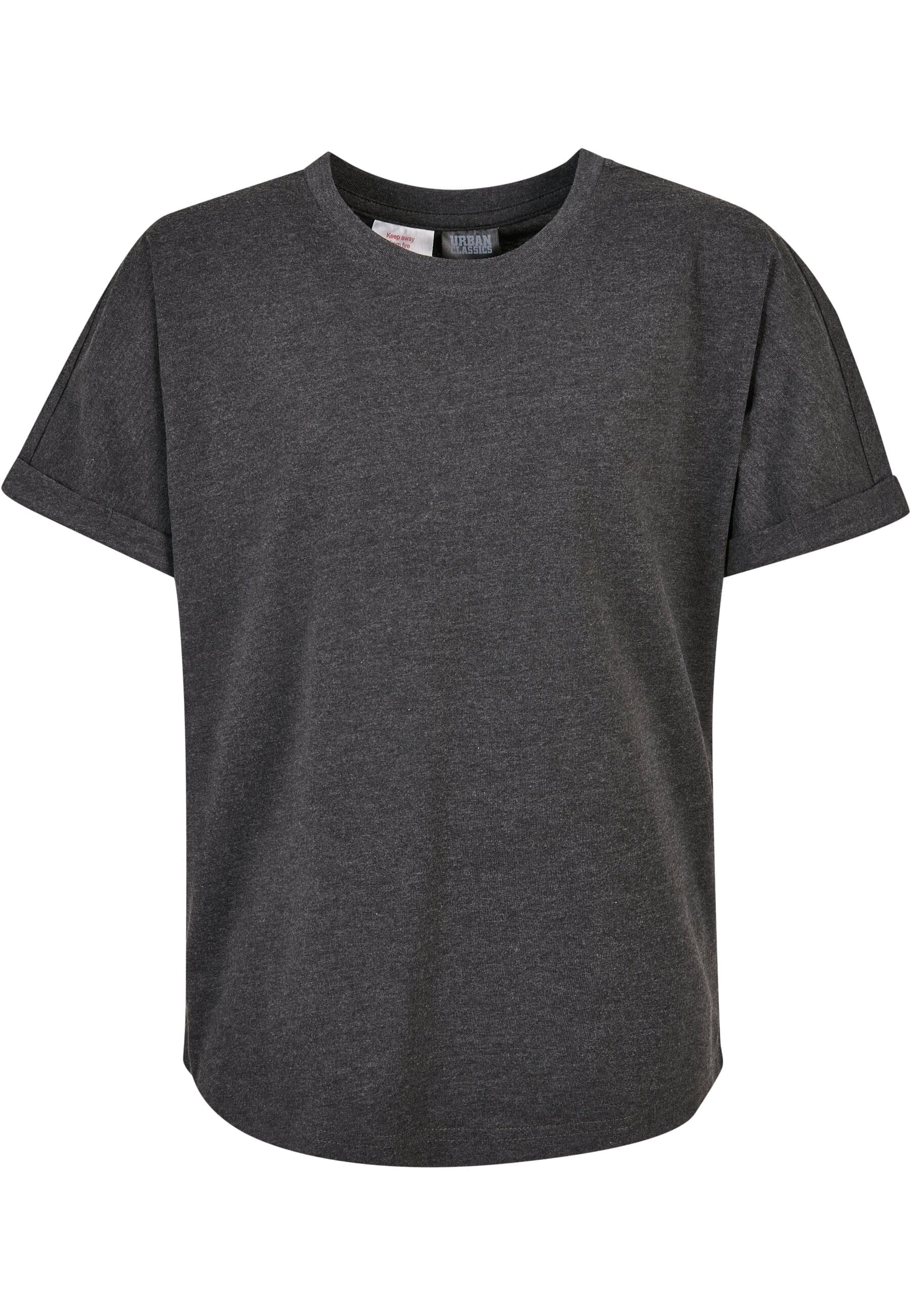 URBAN CLASSICS Kurzarmshirt »Urban Classics Herren Boys Long Shaped Turnup Tee 2-Pack«, (1 tlg.)