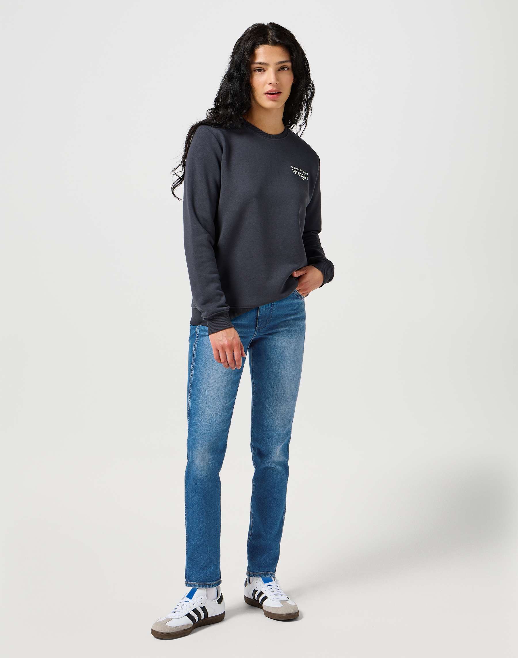 Wrangler 5-Pocket-Jeans, mit kontrastfarbenen Nähten