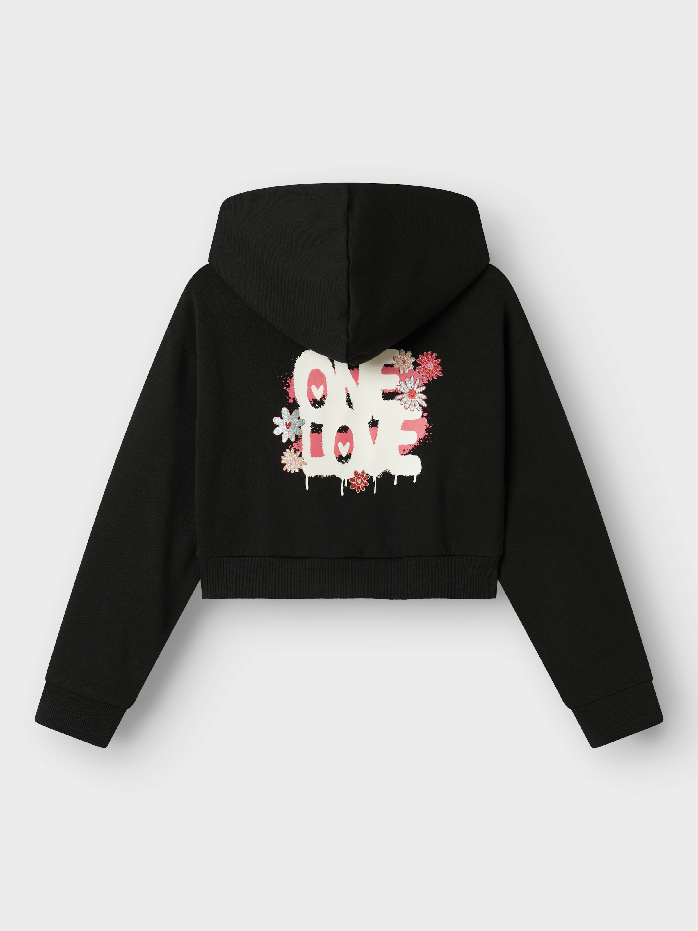 Name It Sweatshirt »NKFKORY LS CROP BOXY SWE WH BRU PS NOOS«