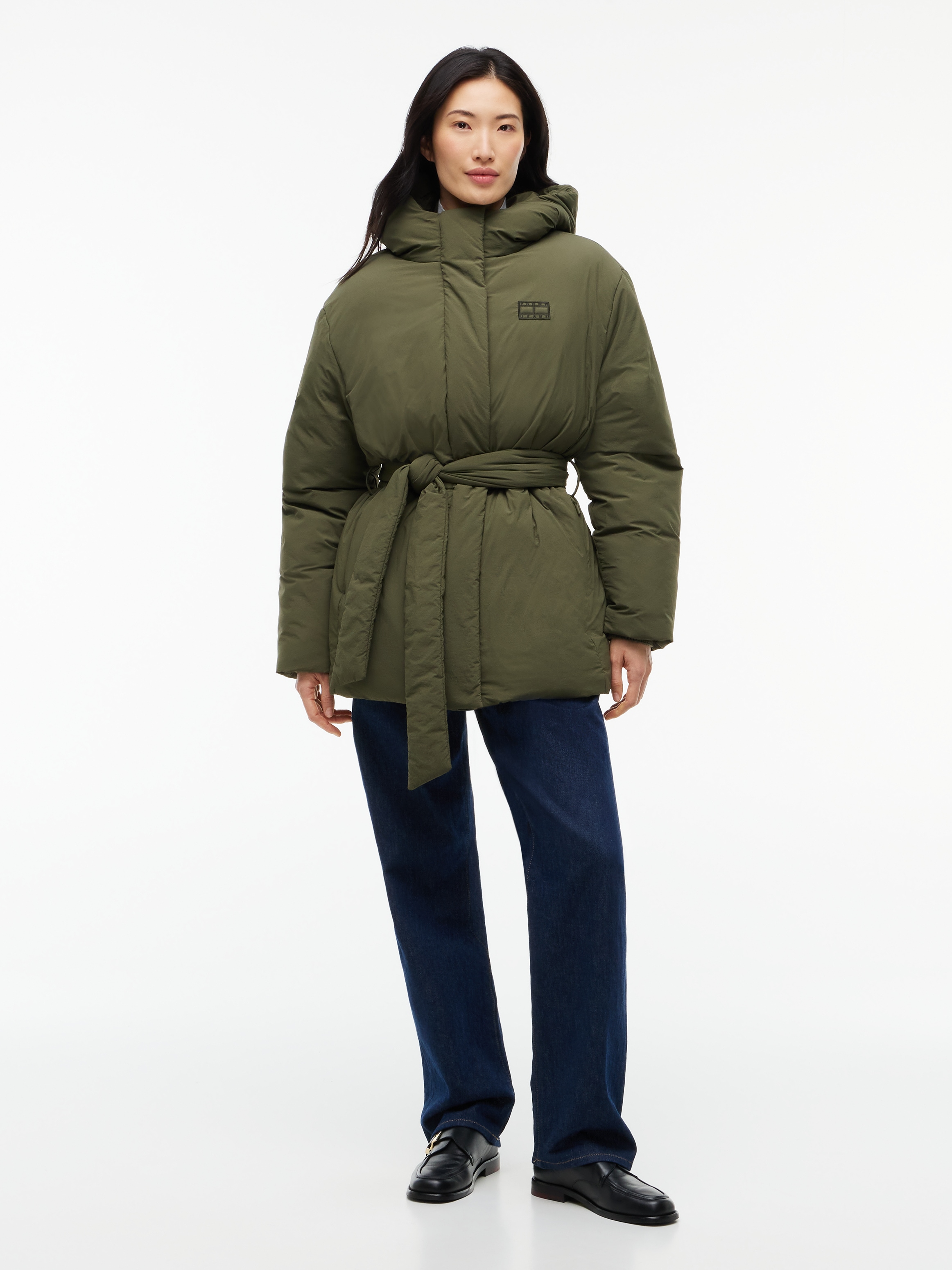 Tommy Jeans Steppjacke »TJW SMOOTH PADDING PUFFER EXT« mit Kapuze Kunstfaser