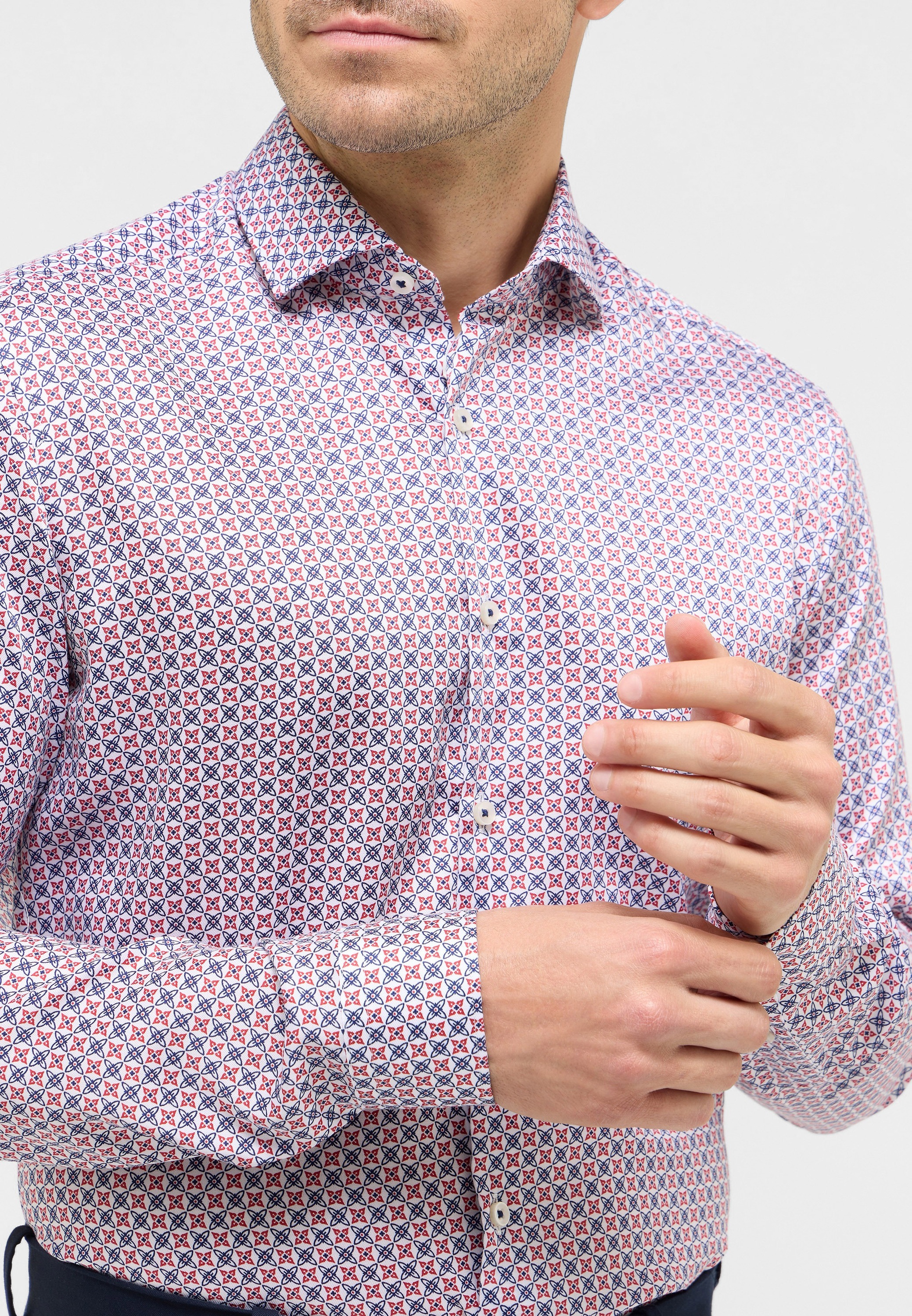 Thumbnail - Eterna Langarmhemd "SUPER SLIM" EASY IRON (bügelleicht)