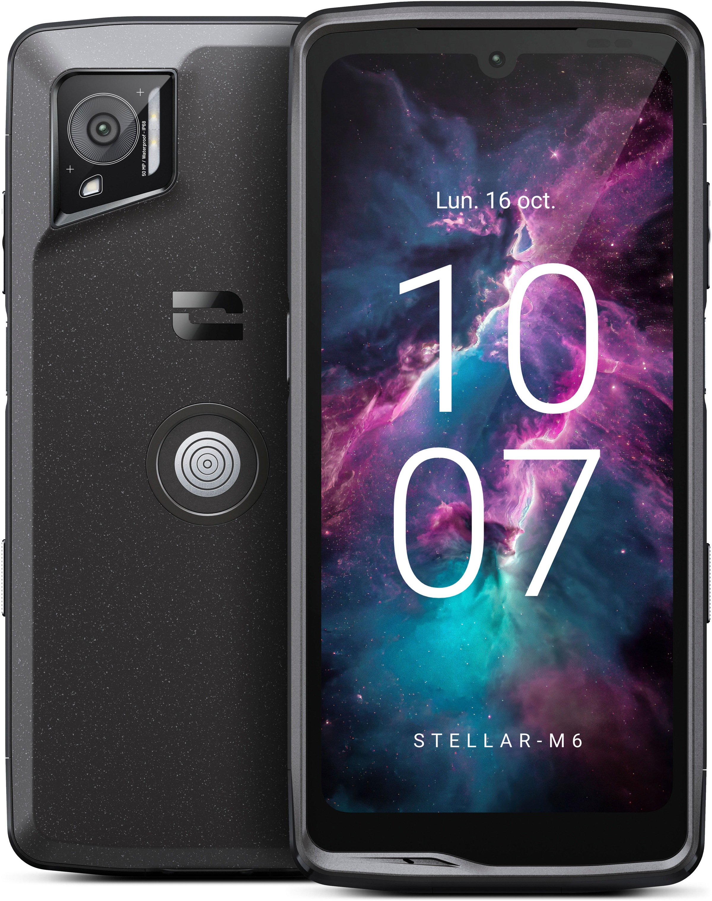 Smartphone »Stellar M6 128GB«, schwarz, 128 GB Speicherplatz