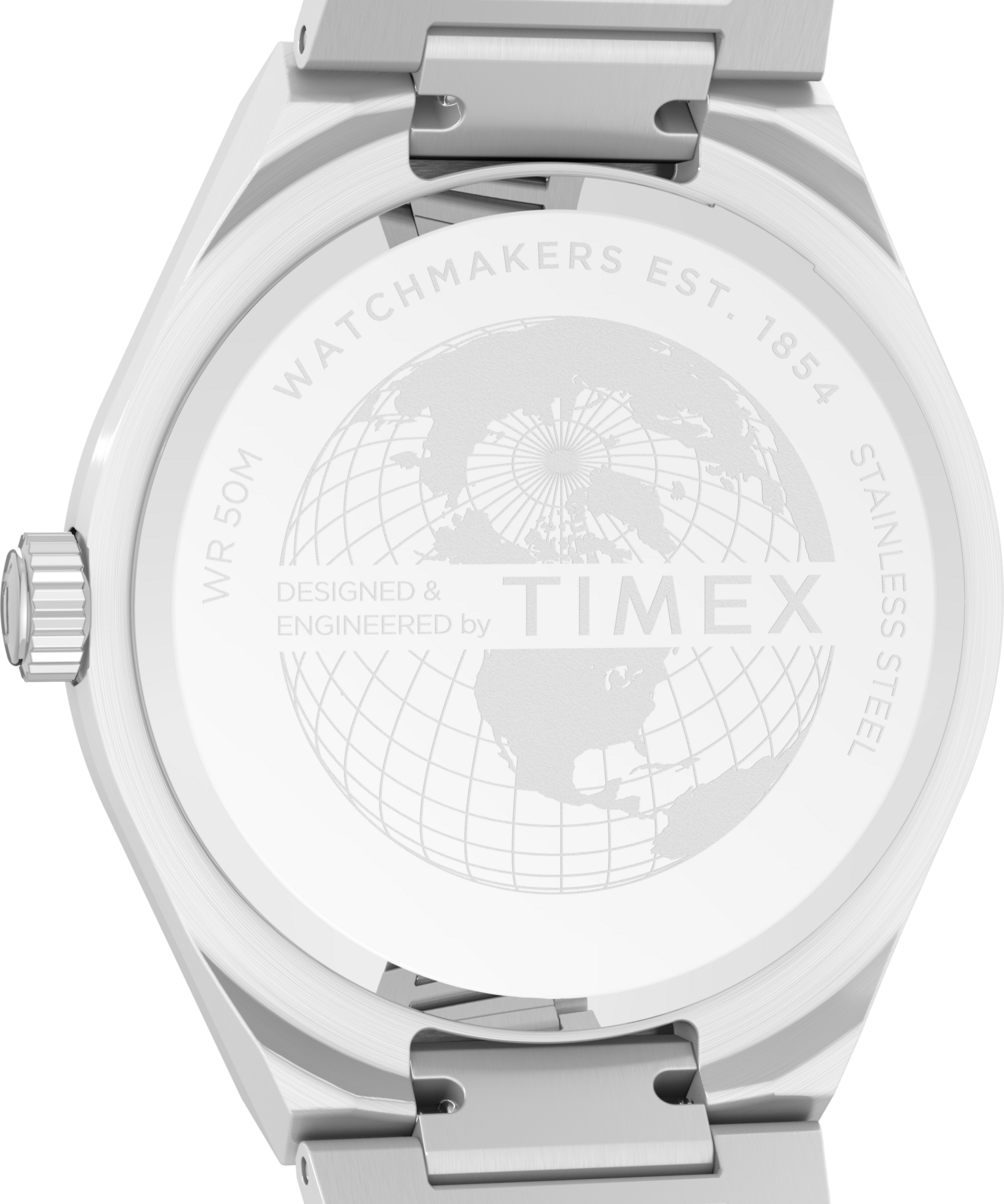 Timex Quarzuhr »CONTINENTAL«, Armbanduhr, Herrenuhr, Edelstahlarmband, Datum, Leuchtzeiger
