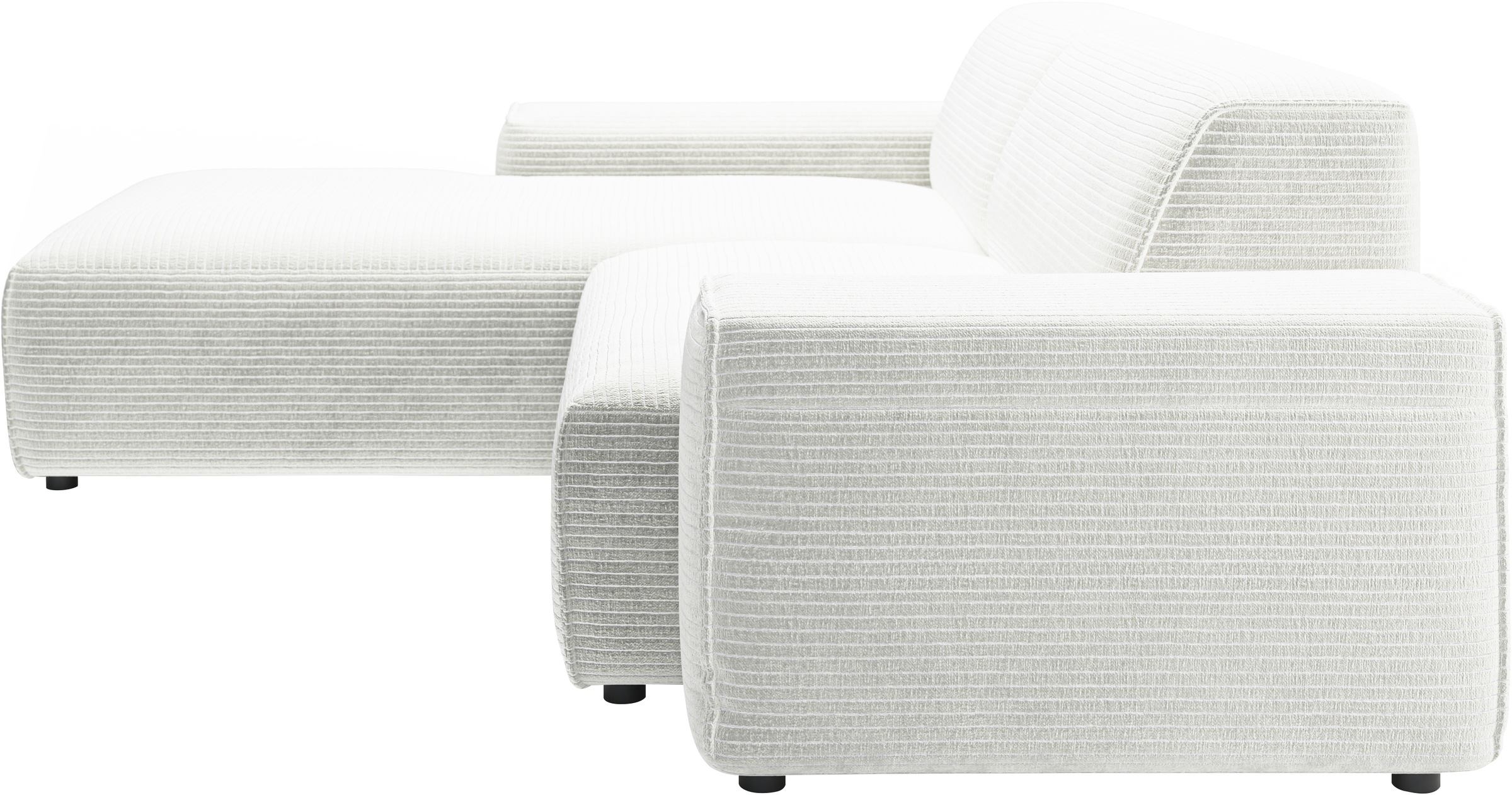 andas Ecksofa »Glimminge L-Form auch in Breitcord, Feincord + Easy care-Bezug,«, Breite 234, Zierkissen