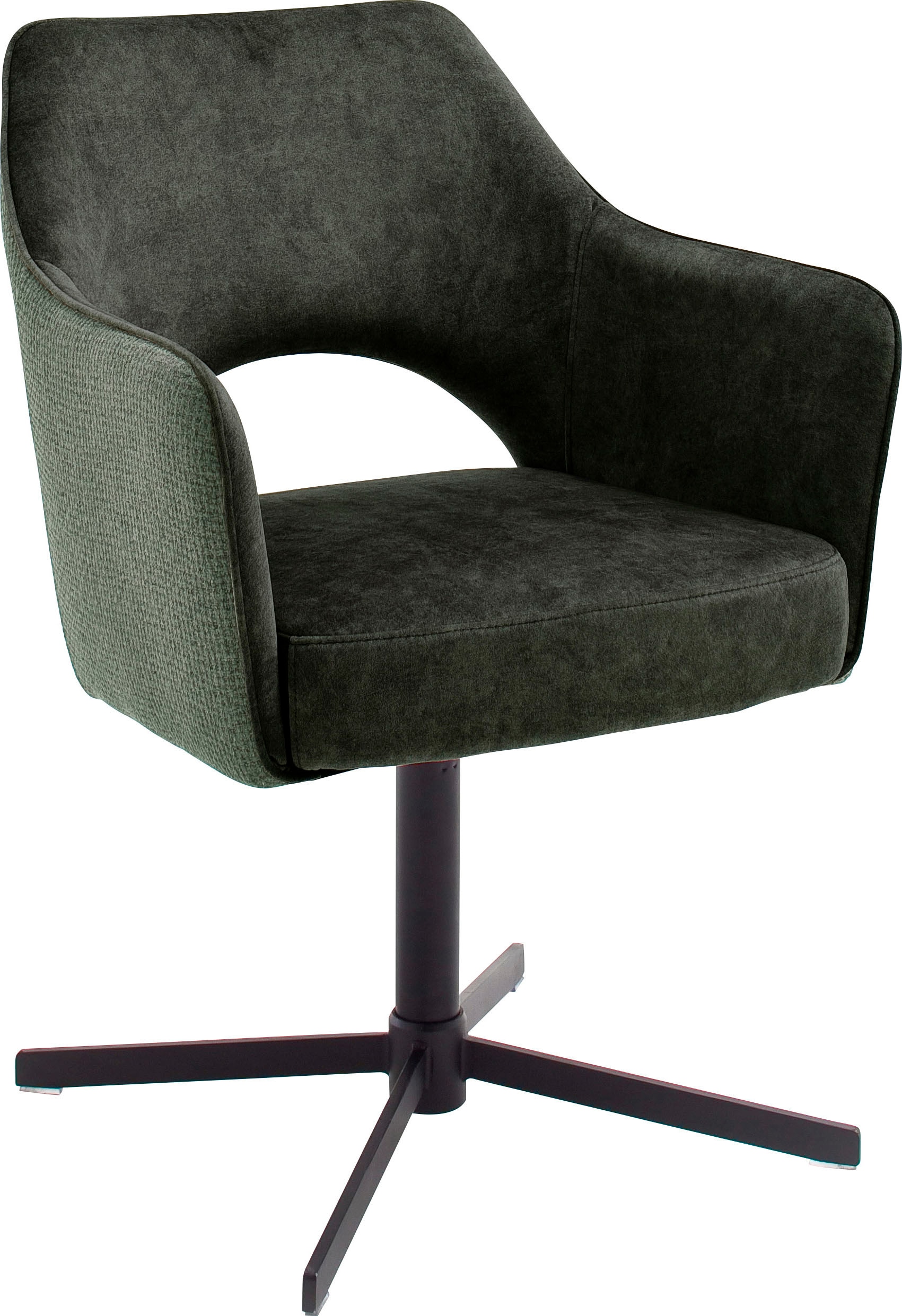 MCA furniture Esszimmerstuhl »Valetta«, (Set), 2 St., 2 er Set, 360° drehbar, Taschenfederkern, belastbar 120 kg