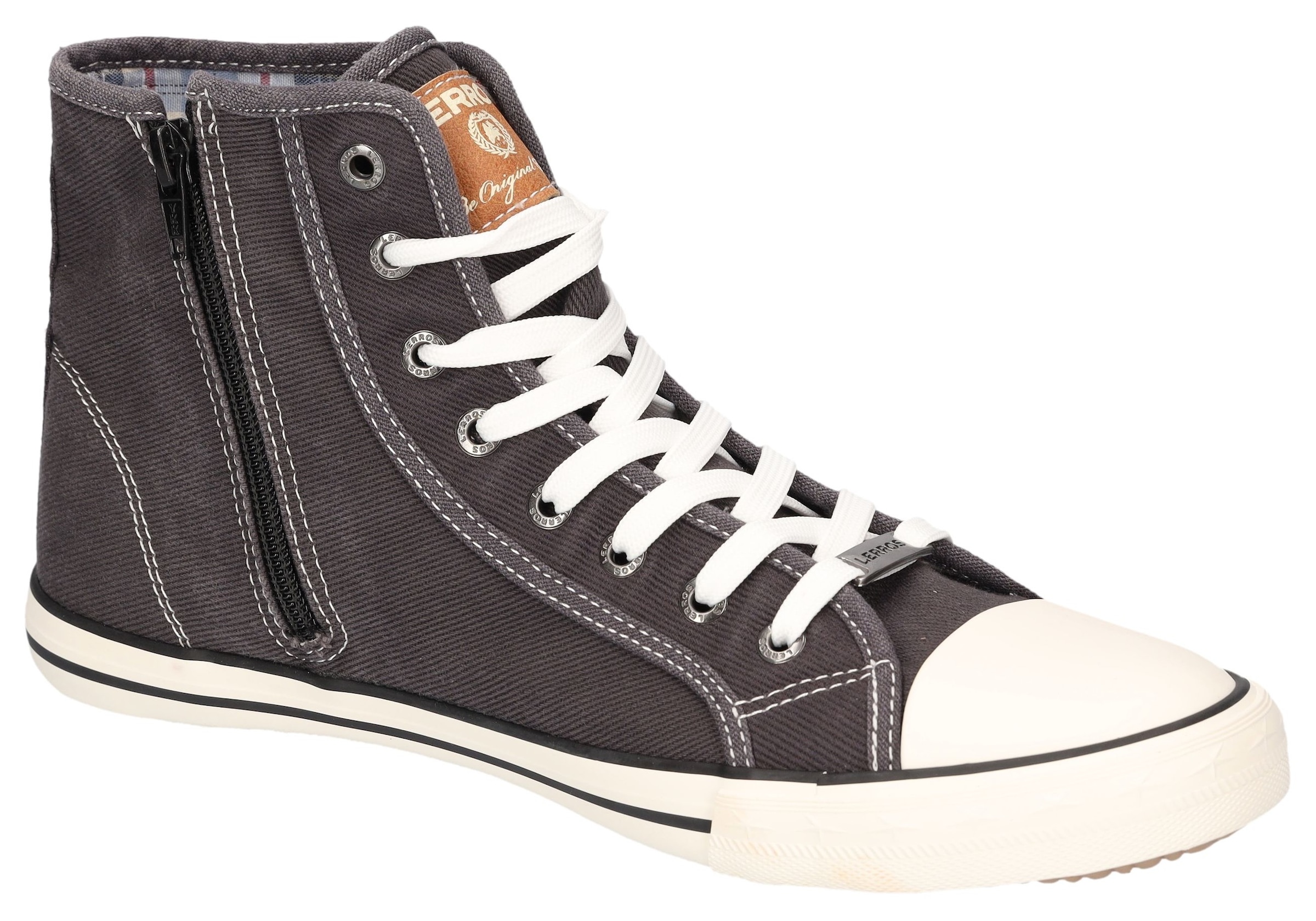 LERROS Sneakerboots  High Top Sneaker, Schnürboots, Canvas-Boots mit Reißverschluss