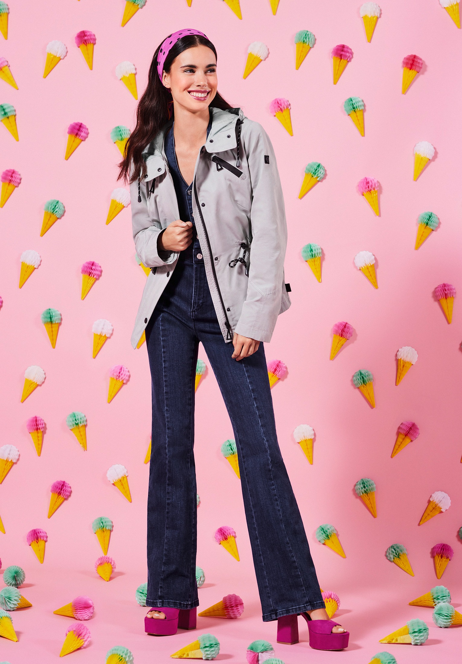 Amber & June Sommerjacke »Amber & June Sommerjacke mit Kapuze«