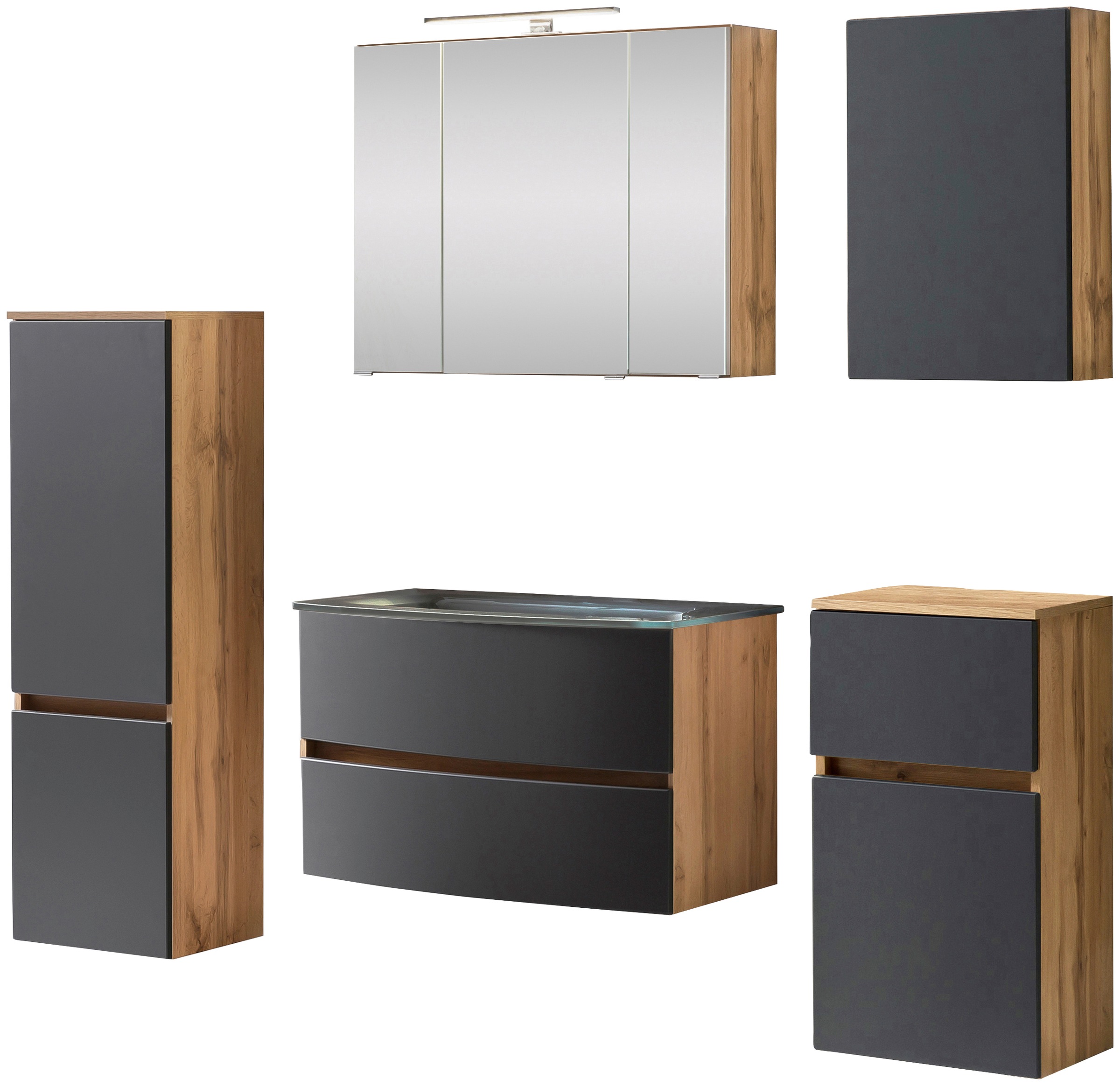 welltime Badezimmer-Set "Kaunas" Set, 5 Stk. tlg. günstig online kaufen