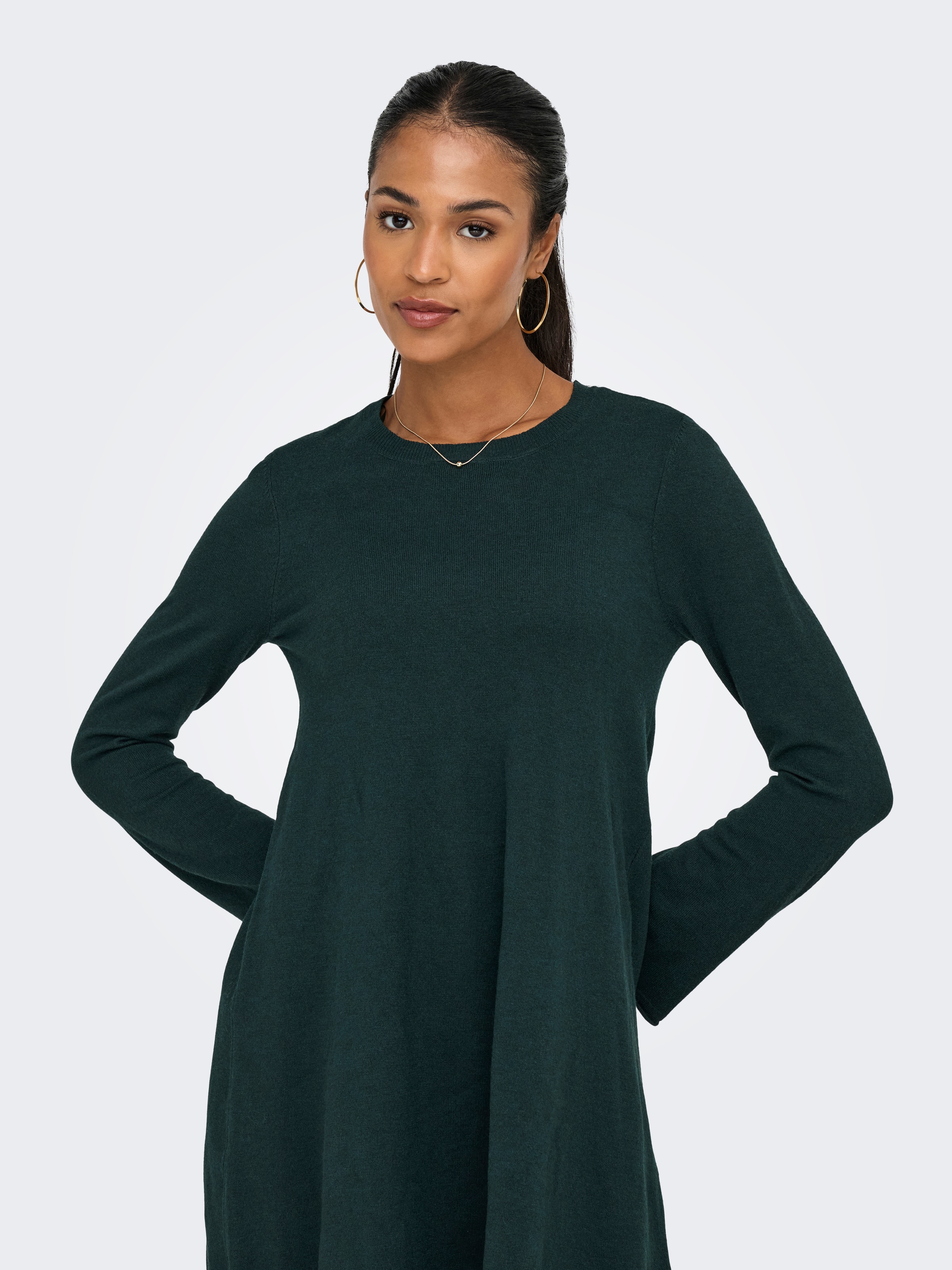 ONLY Midikleid "ONLAMALIO LIFE LS ONECK DRESS KNT" Sommerkleid günstig online kaufen