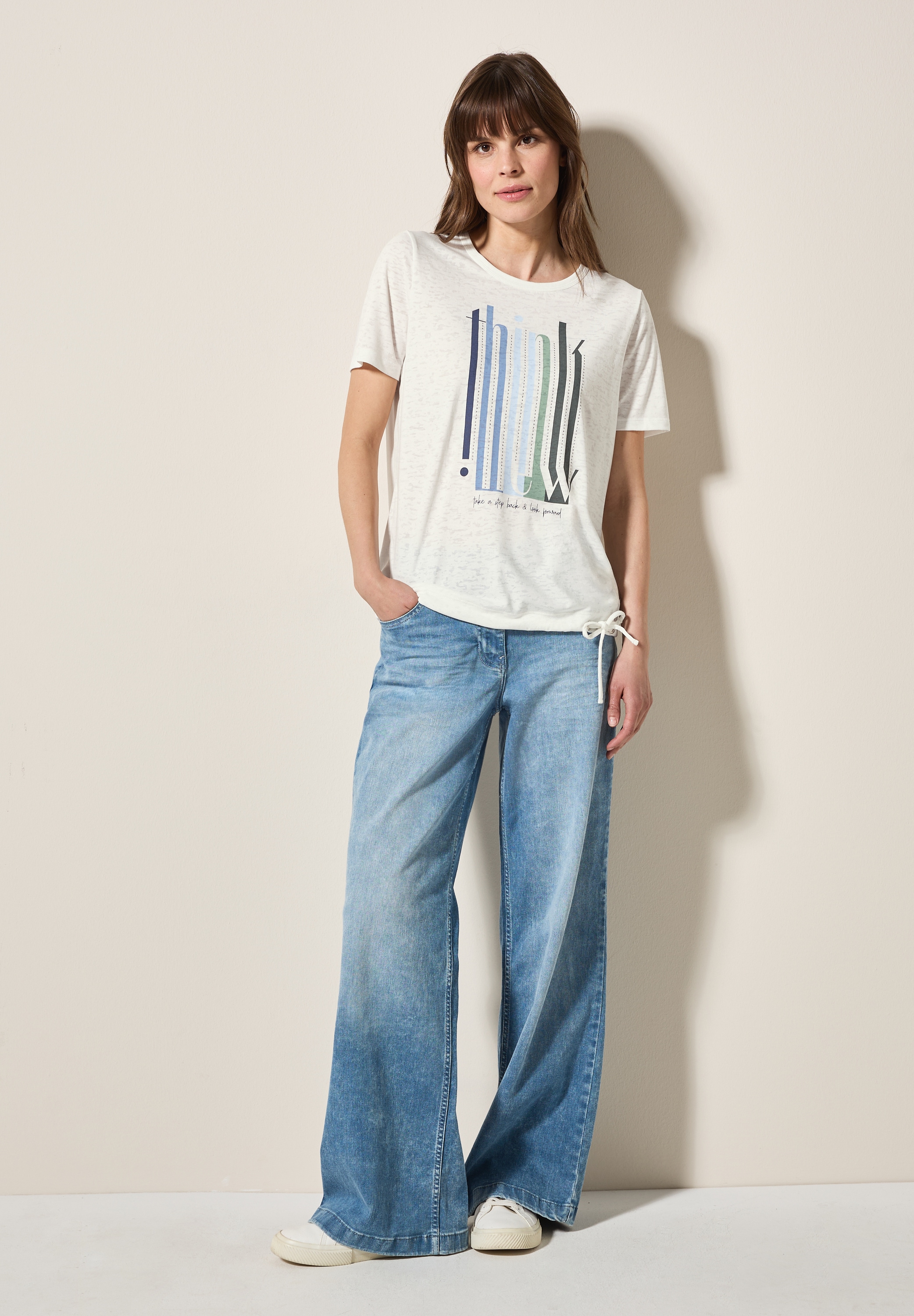 Cecil T-Shirt, mit Tunnelzug am Saum
