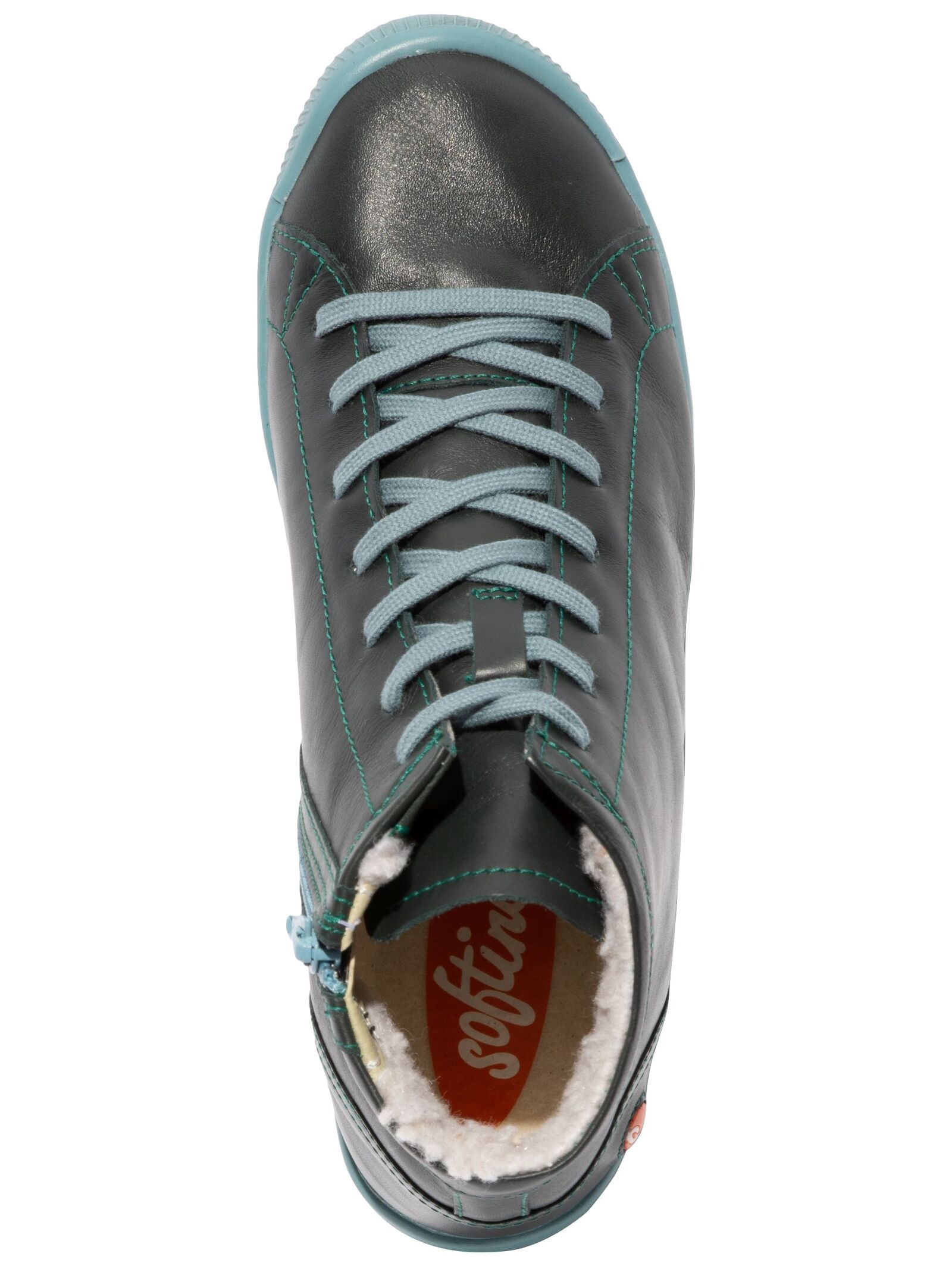 softinos Schnürstiefelette »softinos Sneaker Lederimitat«