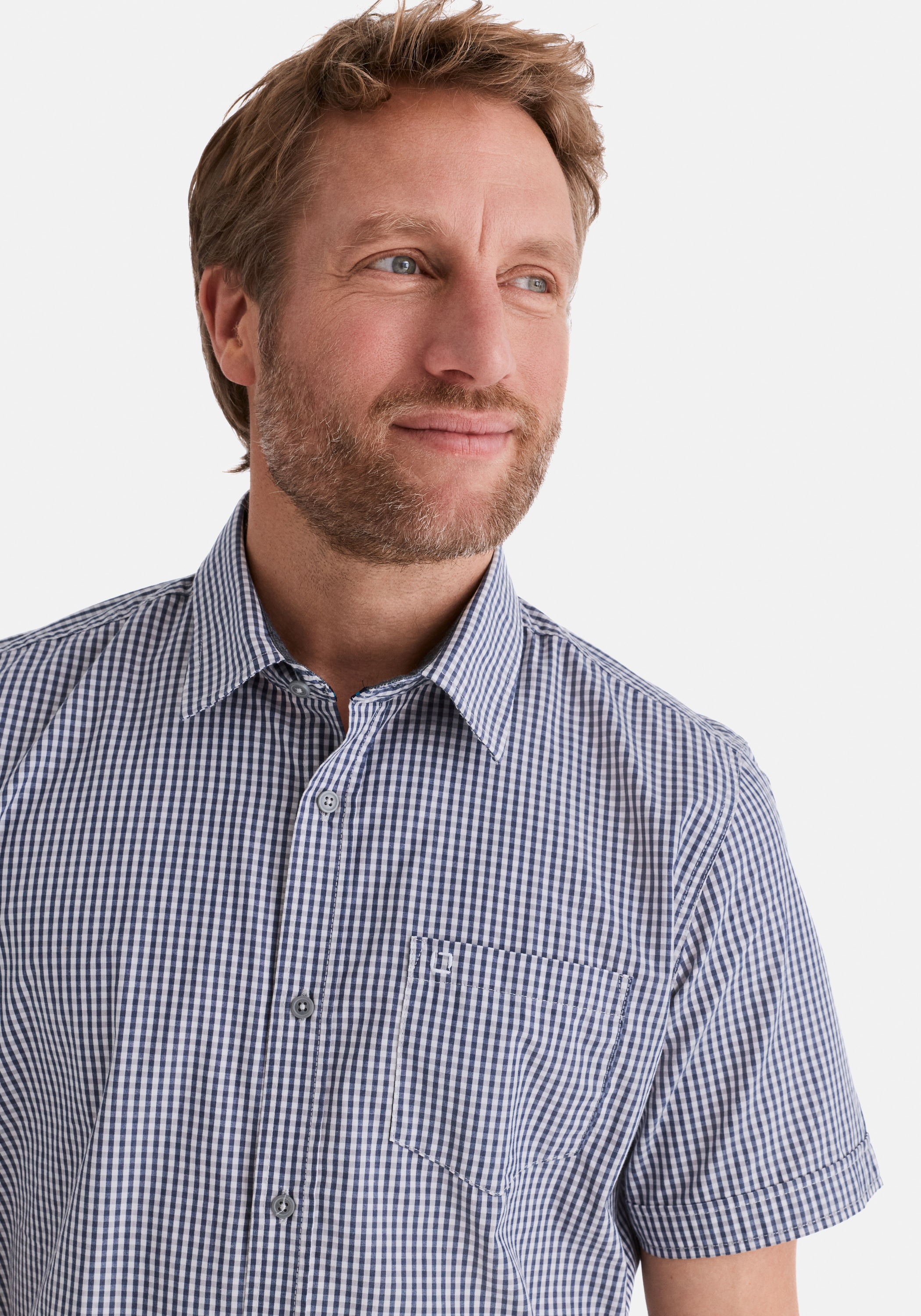 Thumbnail - Stooker Men Kurzarmhemd "HUDSON Kurzarm-Hemd" Stooker HUDSON Herren Kurzarmhemd Regular Fit