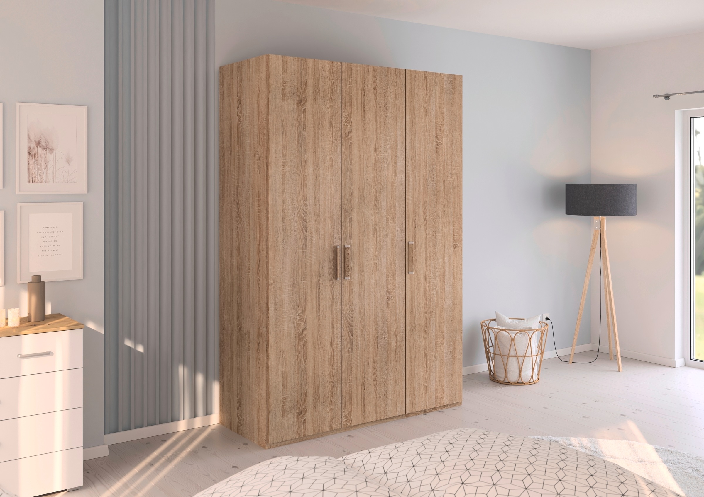 rauch Drehtürenschrank »Kleiderschrank Schrank Garderobe Schlafzimmerschrank EVELYN«, (in 2 Höhen 197 oder 210 cm erhältlich), in elegantem Stil, viel Stauraum 4 Breiten und 2 Höhen MADE IN GERMANY