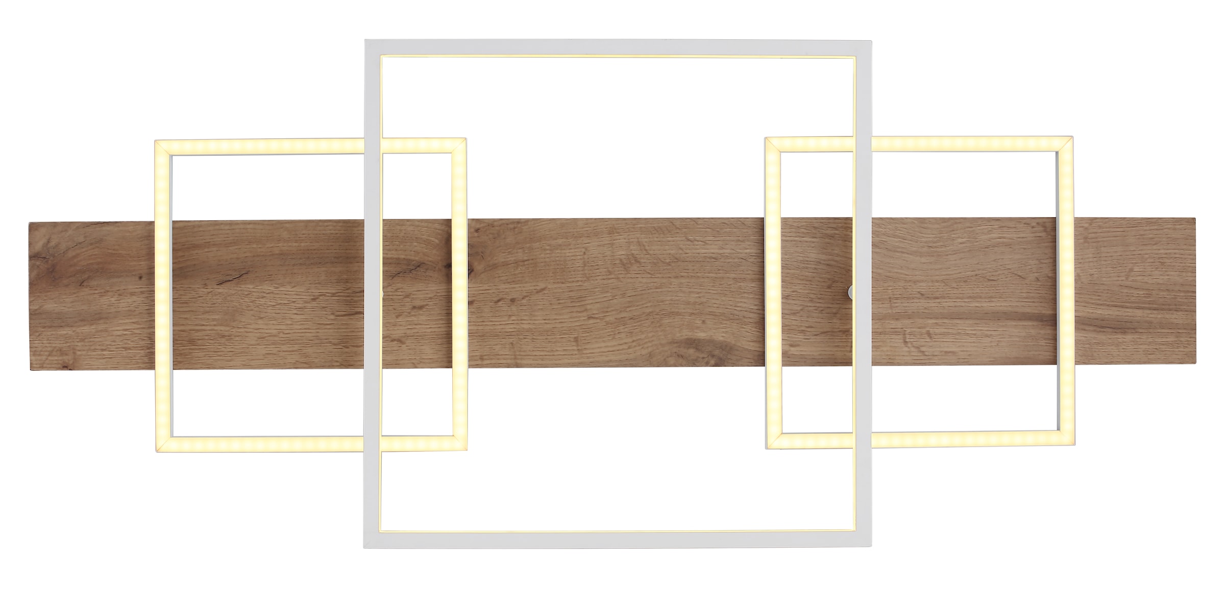 GLOBO LIGHTING LED Deckenleuchte »VANNI«, Leuchtmittel LED-Modul | LED fest integriert, Deckenlampe/Wohnzimmer/Schlafzimmer/modern/Holz