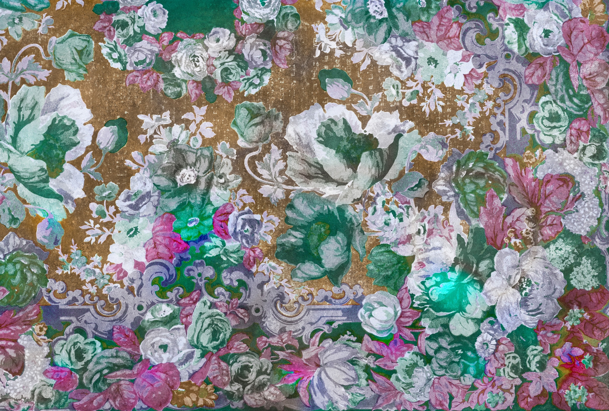 living walls Vliestapete »Florale Mustertapete Blumentapete Vintage Vlies« matt glatt