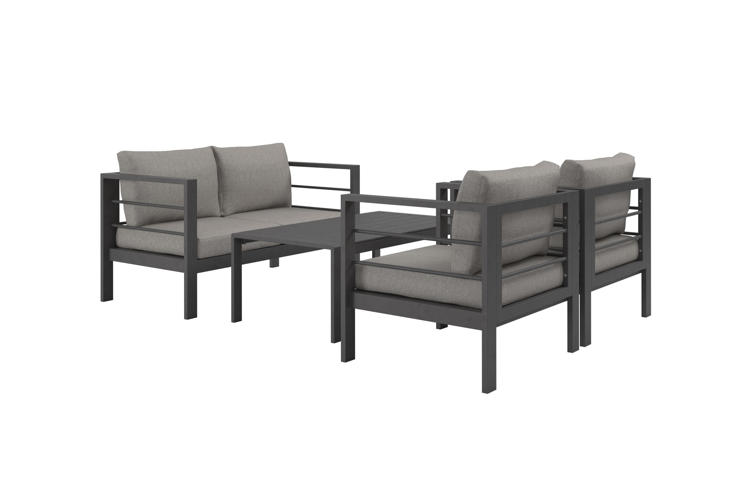 KONIFERA Gartenlounge-Set ""New Jersey"" Set, 1x2er Sofa, 2 Sessel, Tisch 6 günstig online kaufen