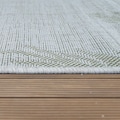 Paco Home Teppich »Kuba 126«, rechteckig, 4 mm Höhe, Flachgewebe, Motiv Blätter, In- und Outdoor geeignet, Wohnzimmer