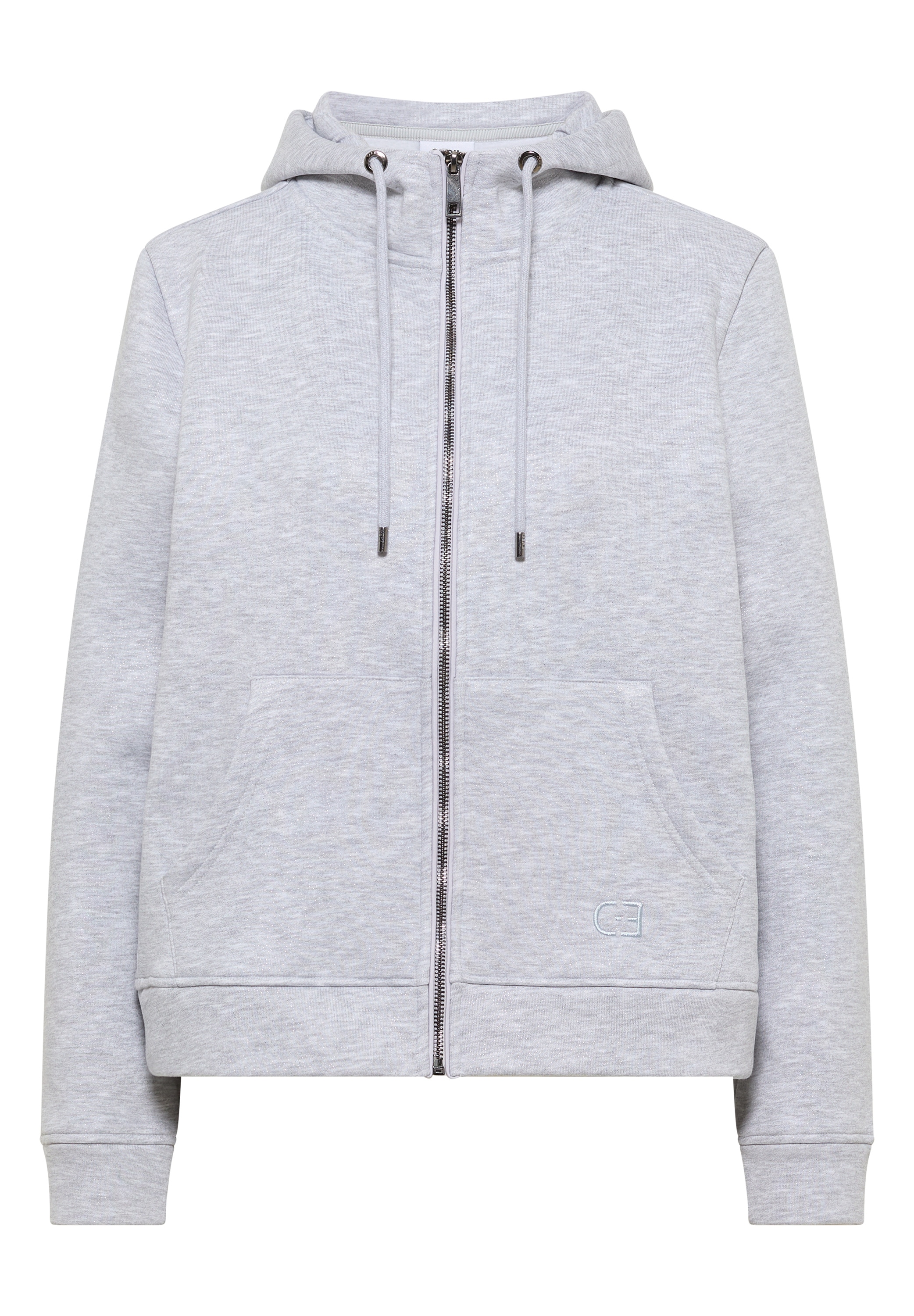 Cecil Sweatjacke mit Glitzer-Details und Kapuze