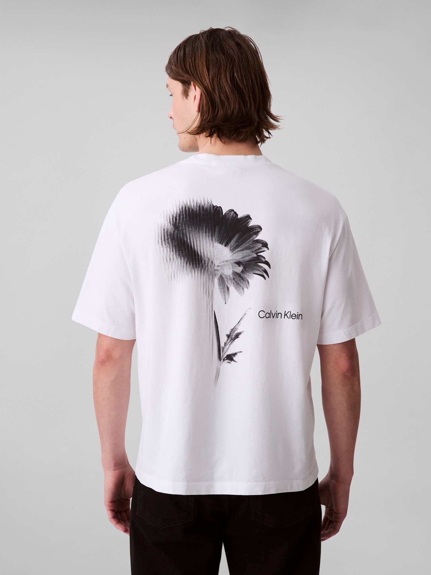 Calvin Klein Jeans T-Shirt »SS SMOOTH CTTN SOLID CREWNK TEE«, mit Logo