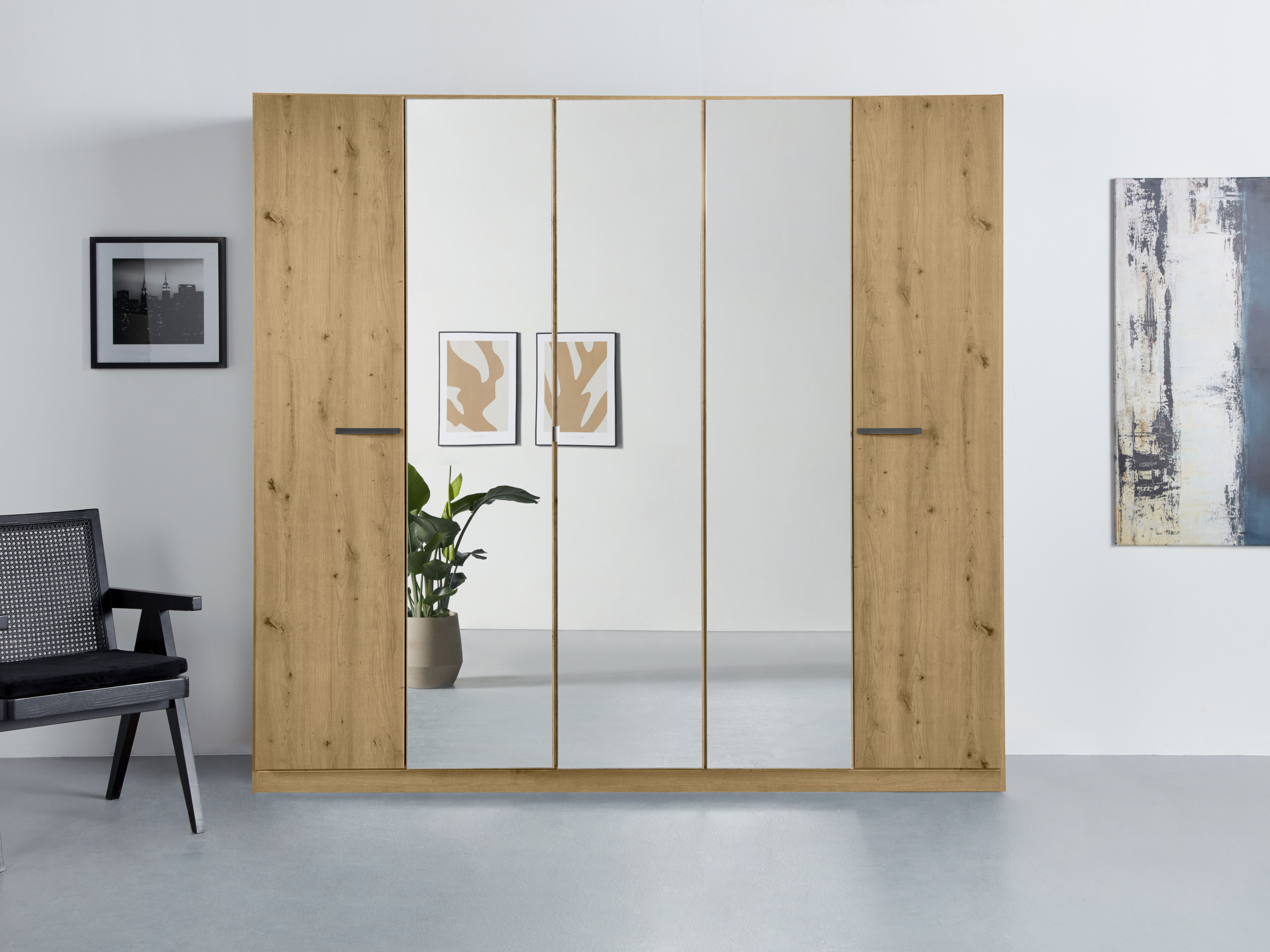 OTTO home Kleiderschrank "Mehrzweckschrank Aktenschrank Möbel Mietswohnung Schlafzimmer OTELI" erhältlich in Breiten 91-360 cm, ab Breite 136cm inkl. Innenschubladen, mit zusätzlichen Einlegeböden, optional mit Spiegel MADE IN GERMANY