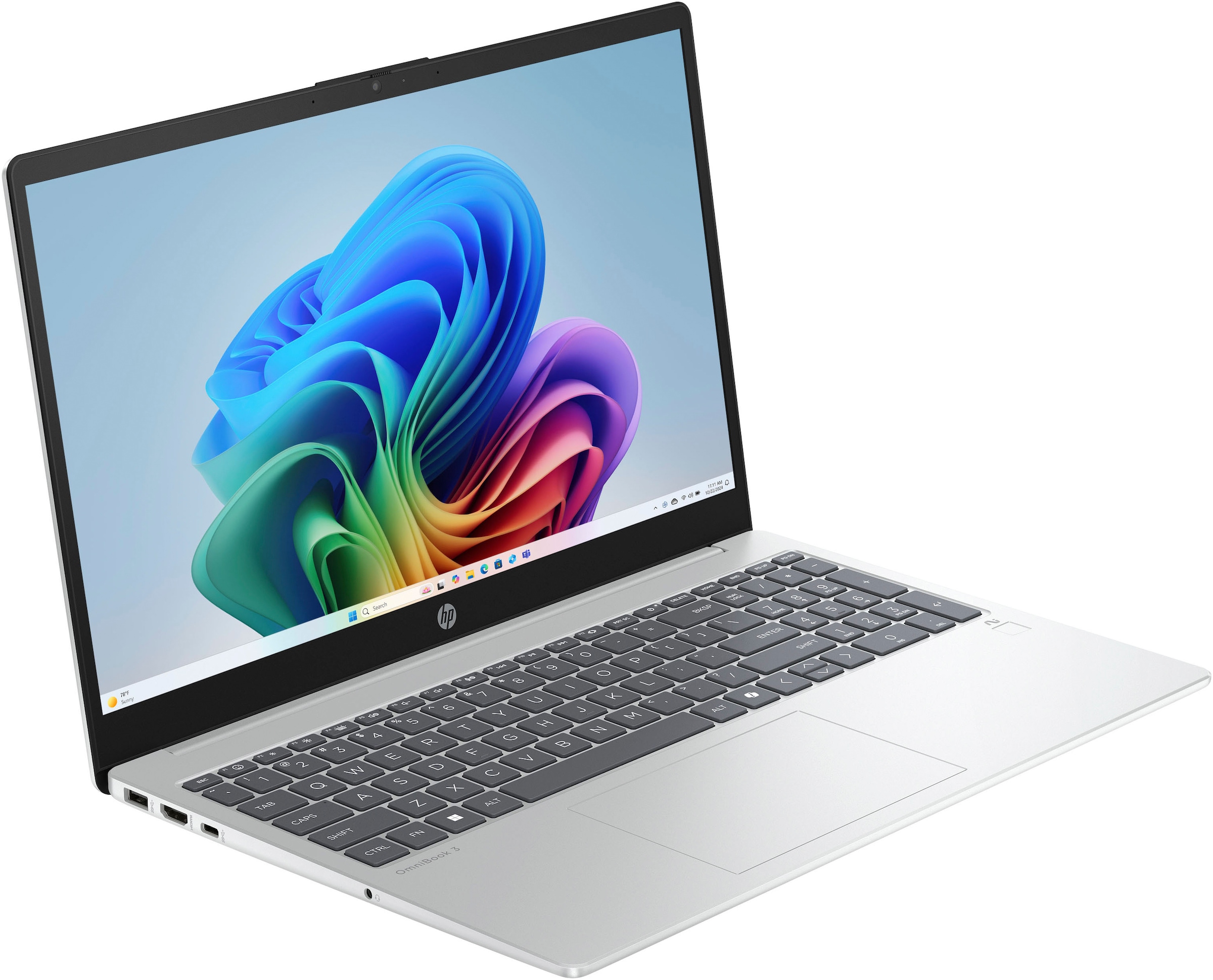 HP Notebook »OmniBook 3 NG AI« 39,62 cm / 15,6 ″ AMD Ryzen™ AI 7 Radeon 860M 512 GB SSD