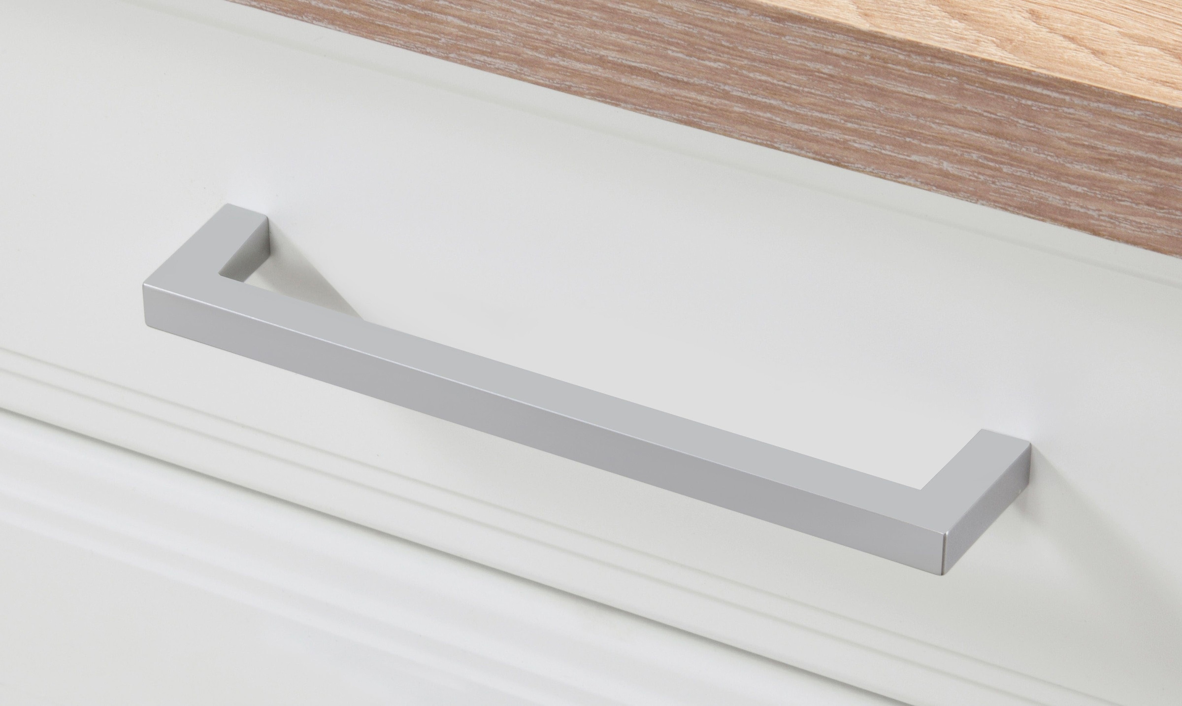 KOCHSTATION Küchenzeile »KS-Stockholm«, Breite 310 cm, mit hochwertigen MDF Fronten im Landhaus-Stil