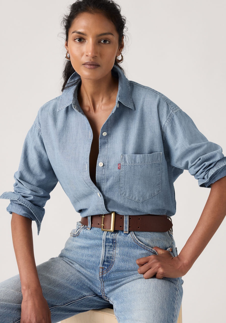 Levis Jeansbluse "HARLIE BOYFRIEND SHIRT" mit Brusttasche günstig online kaufen