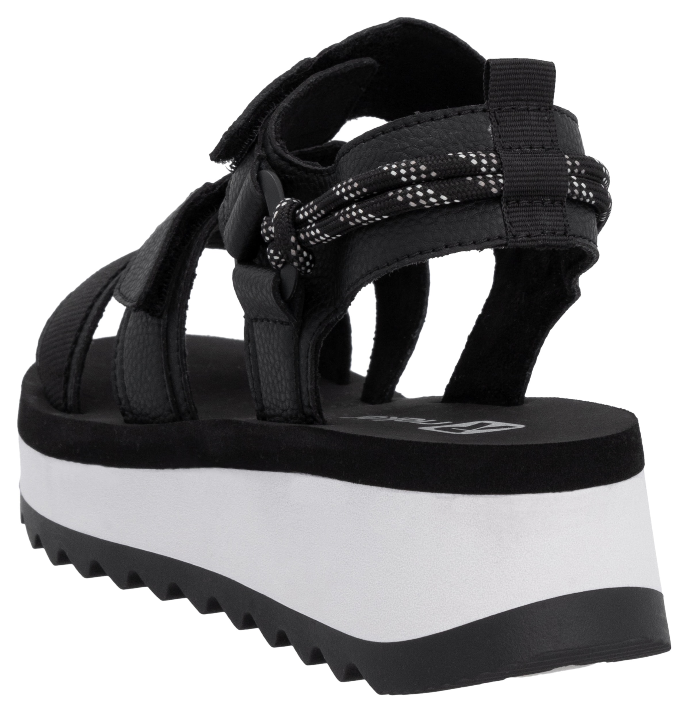 RIEKER Sport Plateausandale »Adelaide«, Sommerschuh, Outdoorsandale, Sandalette mit Klettverschlüsse