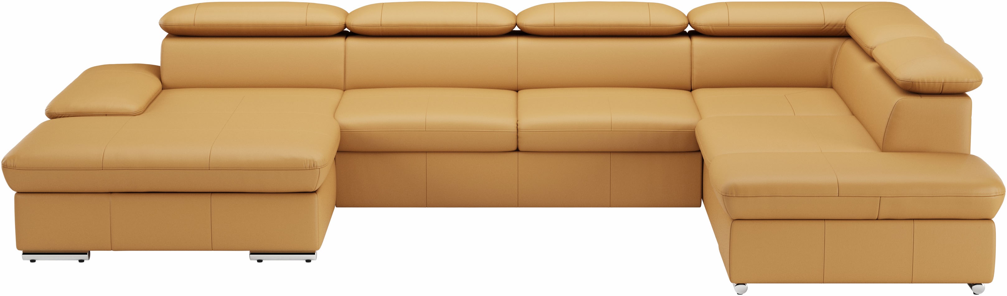 sit&more Wohnlandschaft "Valantine U-Form, B: 349 cm" mit Arm- & Kopfteilverstellung, optional mit Schlaffunktion