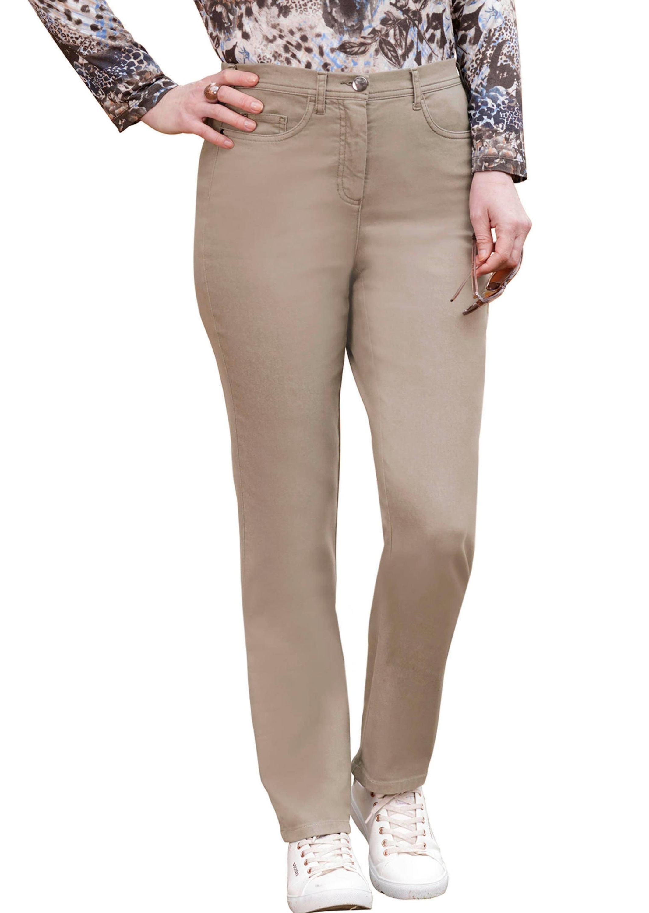 Thumbnail - GOLDNER Regular-fit-Jeans "Kurzgröße Damen Jeans Slim Fit LOUISA, Stretch"