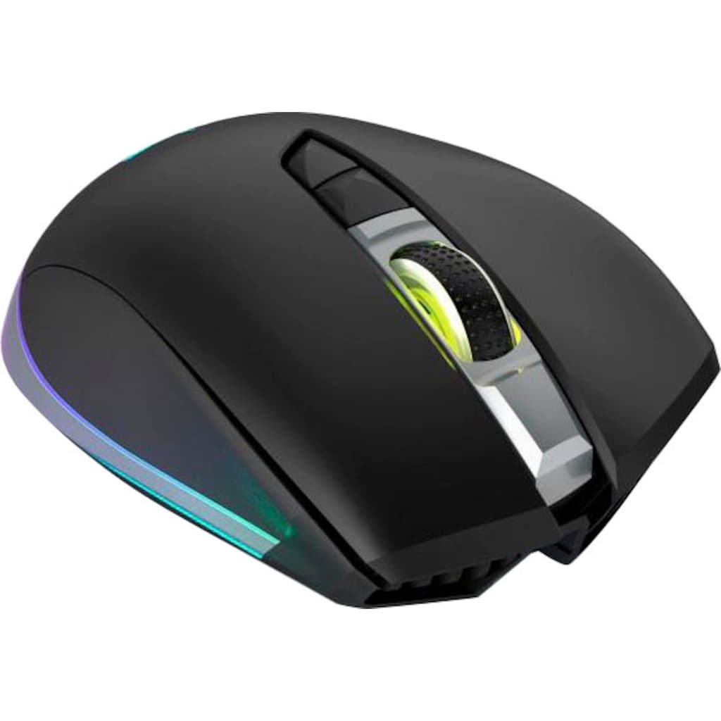 uRage Gaming-Maus »PC Gaming Maus kabellos, ergonomisch, optisch, Rechtshänder, Schwarz«, Funk