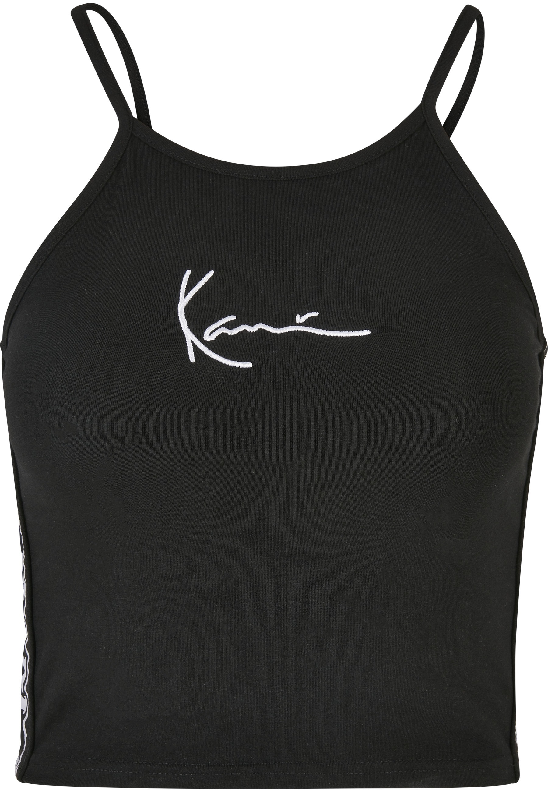 Karl Kani Muskelshirt "Karl Kani Damen KKWQ22001BLK KK Small Signature Tape Top" 1 Stk.