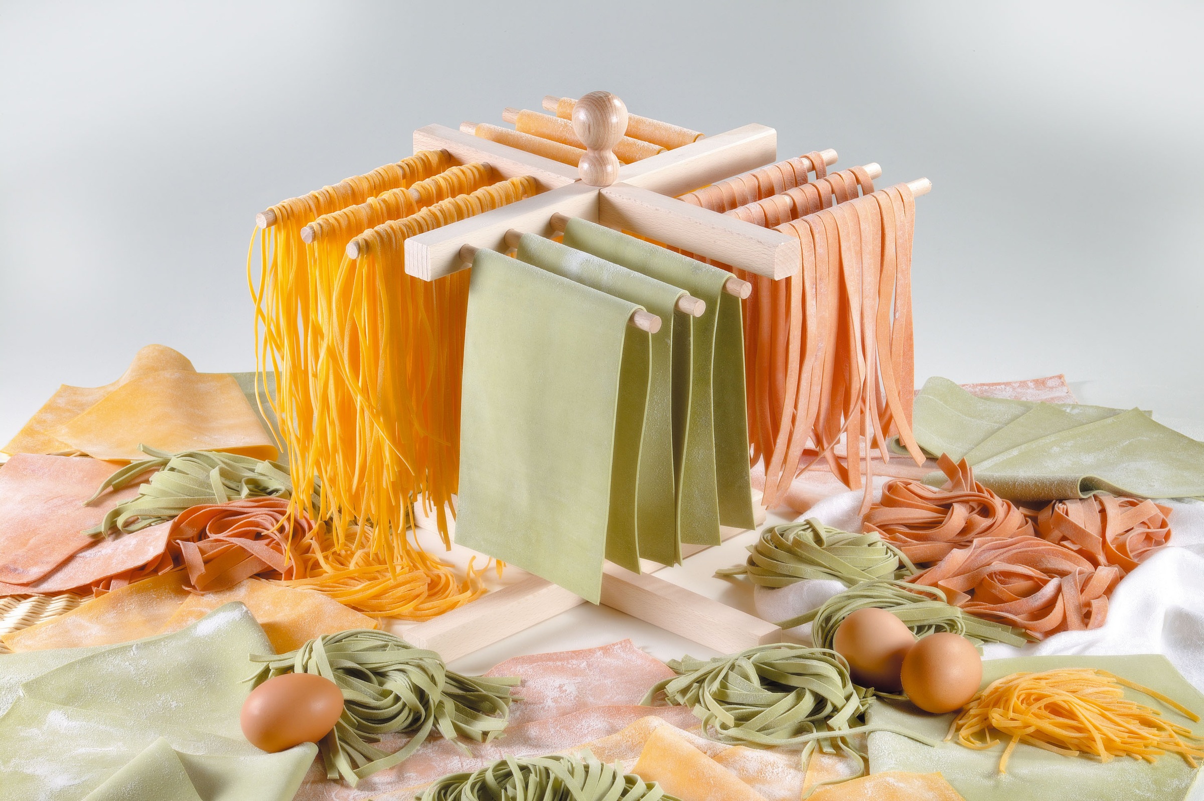 IMPERIA Nudeltrockner "aus Buchenholz", B:30cm H:32cm T:30cm, braun, Nudelmaschinen, zum Trocknen von frisch geschnittenen Nudeln