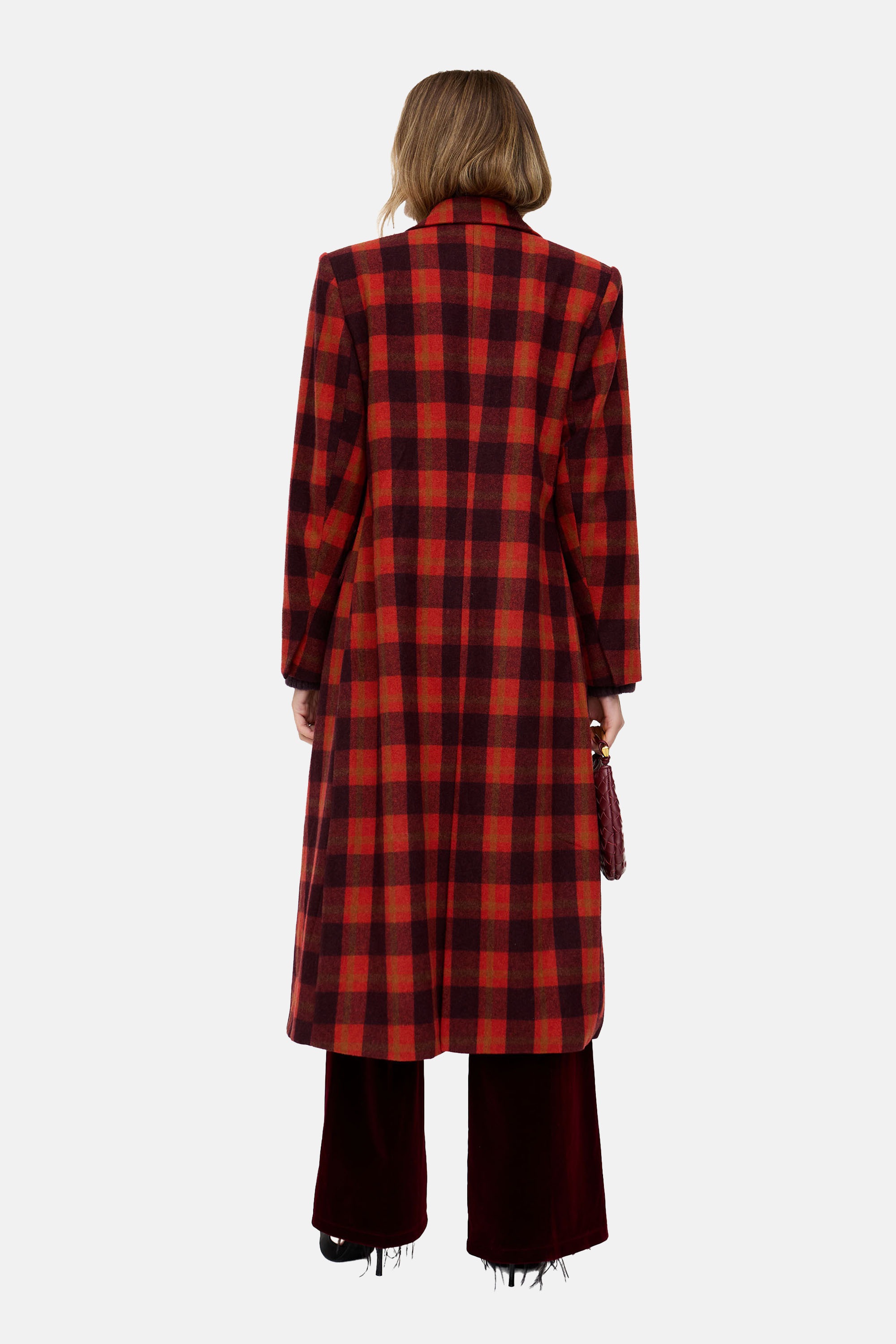 Lily and Lionel Langmantel »Tamara Double Breasted Check Print Coat Damen«
