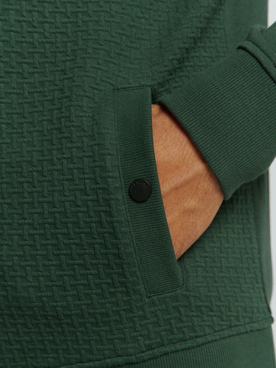 NO EXCESS Sweater »No Excess Jacquard-Kapuzenweste Pullover«