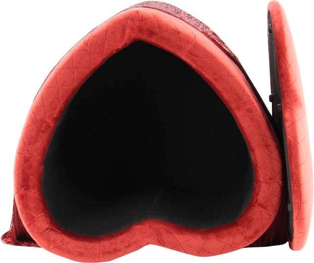 Thumbnail - Kayoom Hocker "Paola 125, Hocker mit Lagermöglichkeit, Deckel abnehmbar" 1 Stk. tlg. herzförmig, gepolstert, mit Staurau...