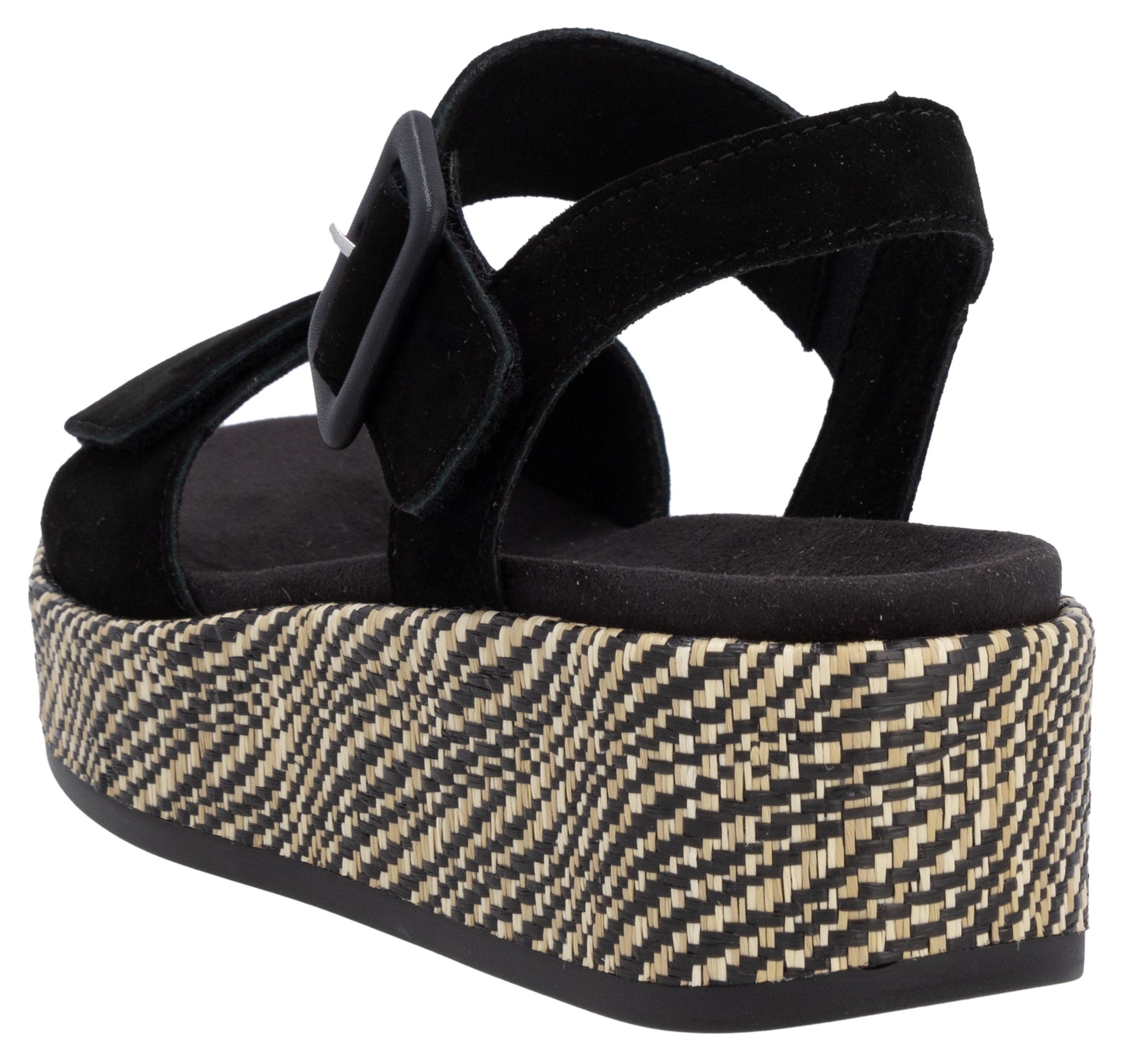 Remonte Sandalette »Elisabeth Hurley-Collection«, Keilabsatz, Sommerschuh, Riemchensandale mit bezogenem Plateau