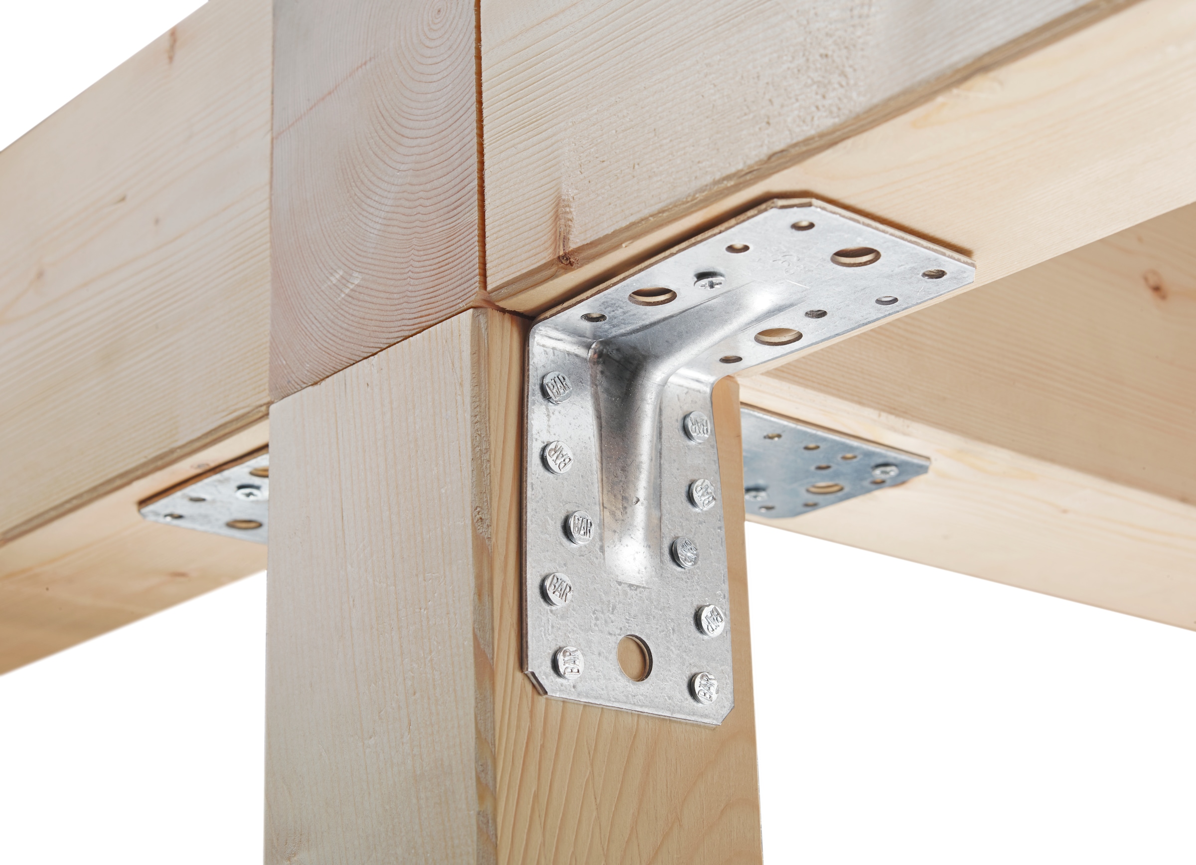 Alberts Winkelverbinder, (Set, 25 St.), Schwerlast-Winkelverbinder mit Sicke, Handwerkerpack
