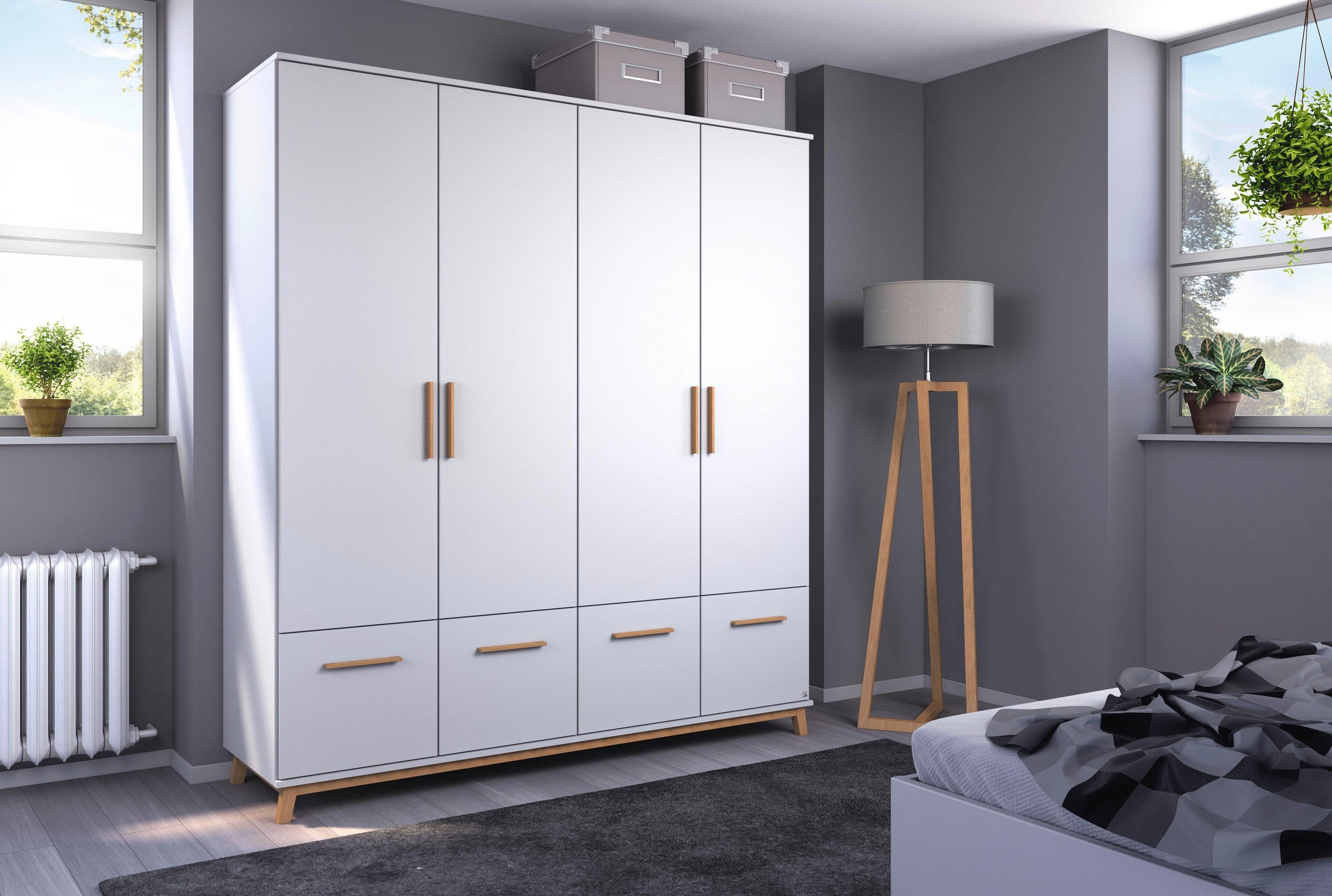 rauch Drehtürenschrank "Kleiderschrank Schrank Garderobe Wäscheschrank Schl günstig online kaufen