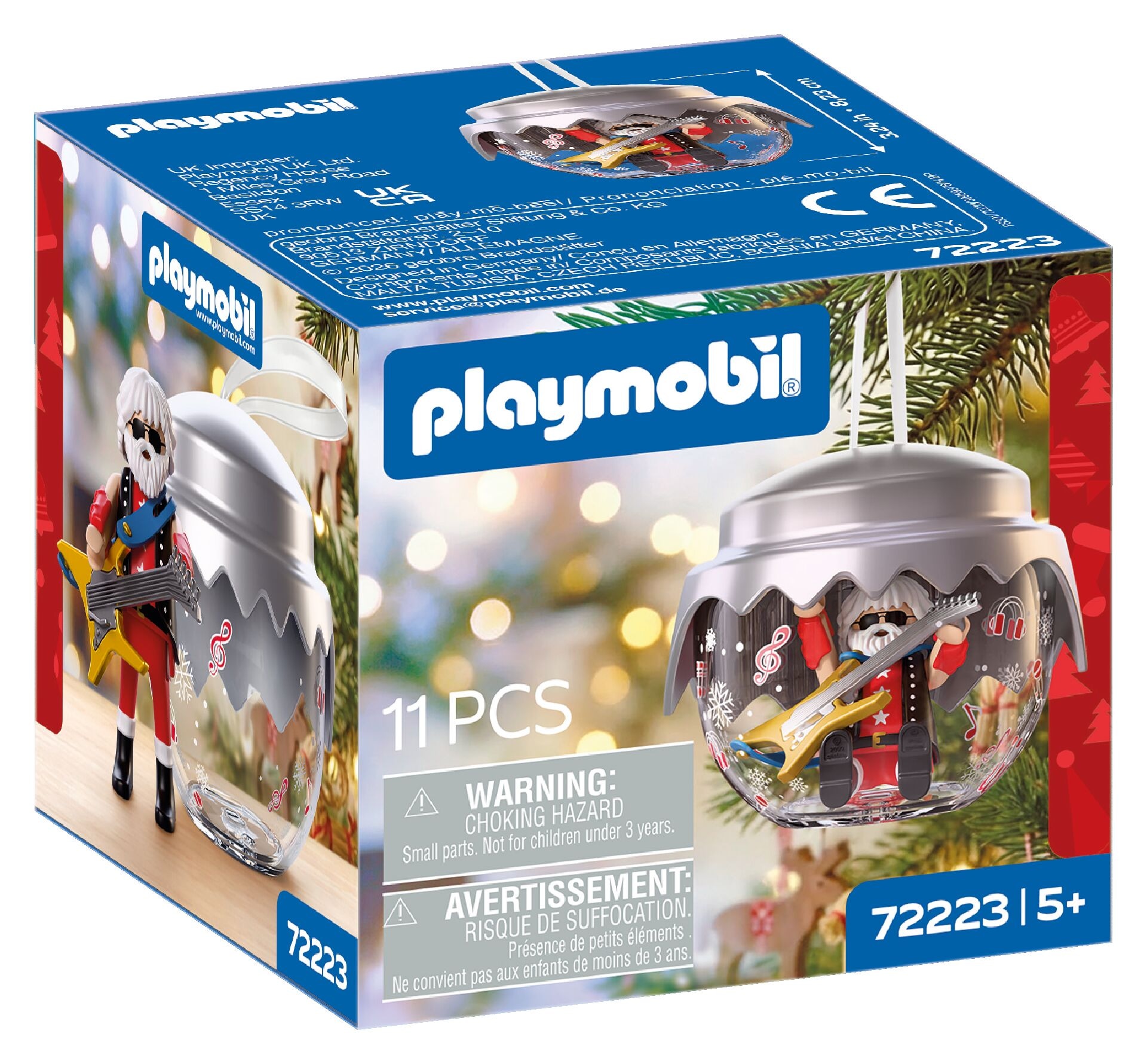 Playmobil® Konstruktions-Spielset »Weihnachtskugel: Rockstar (72223), Christmas«