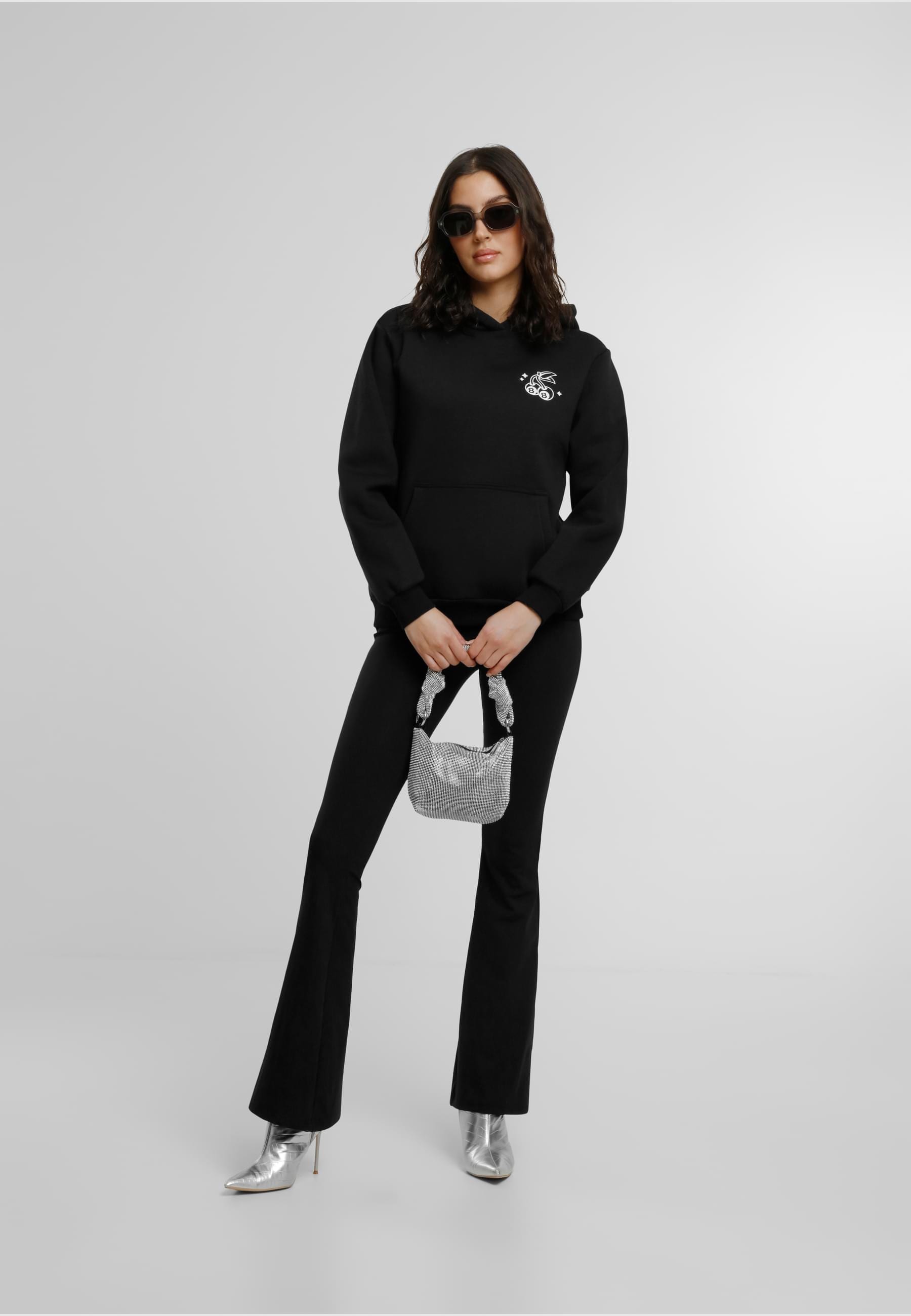 Miss Tee Kapuzenpullover »Miss Tee Lucky Cherry Ladies Fluffy Hoody«, (1 tlg.)