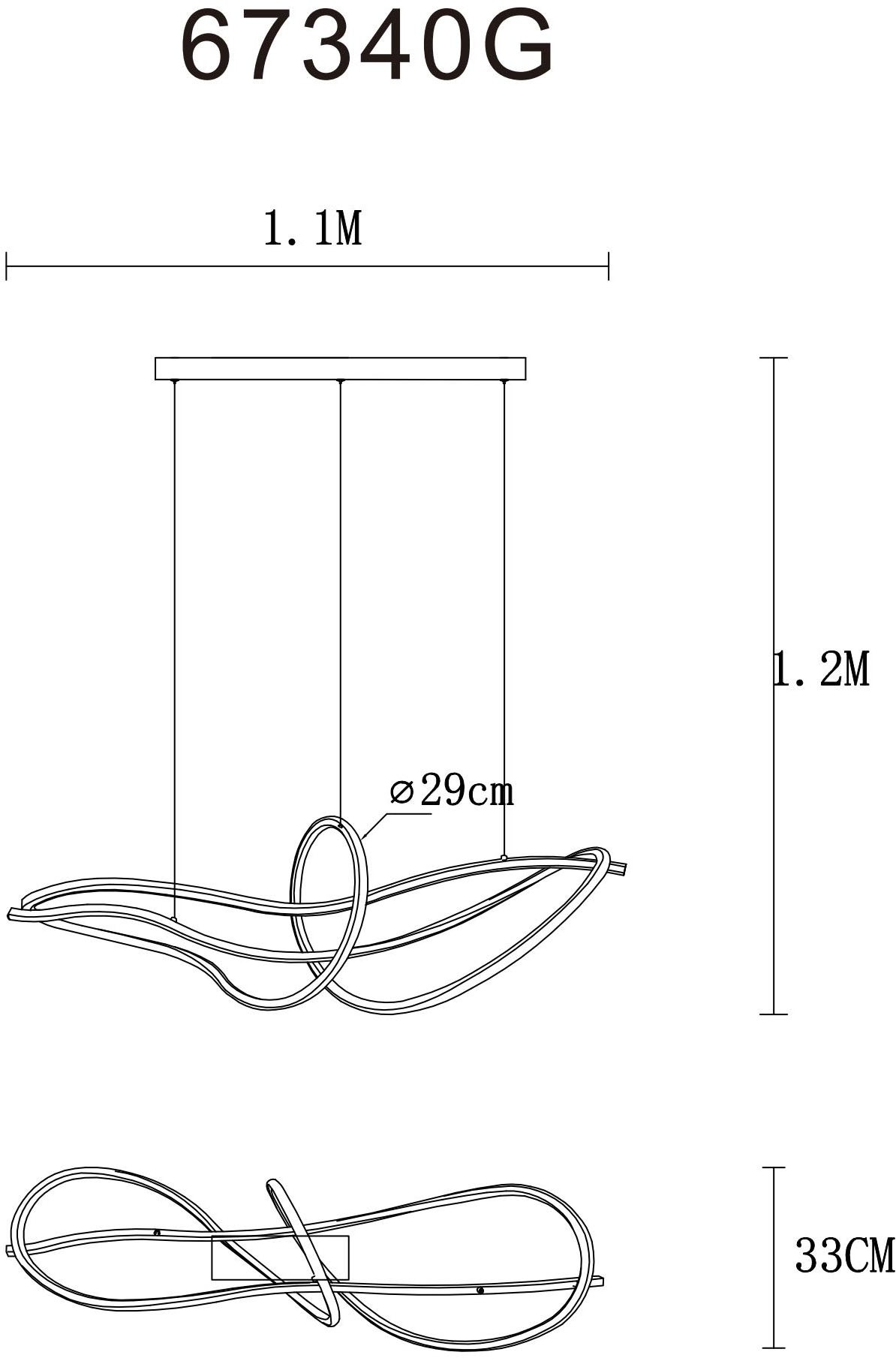 GLOBO LIGHTING Hängeleuchte »IDUNA« LED-Modul 1 Stk. warmweiß - kaltweiß Hängelampe Esszimmer-Leuchte Esstischleuchte Wohnzimmer