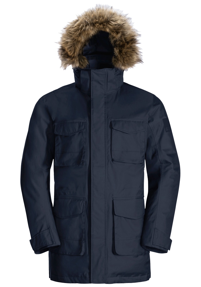 Jack Wolfskin Funktionsparka »WINTERFROST DOWN PARKA M«, mit Kapuze