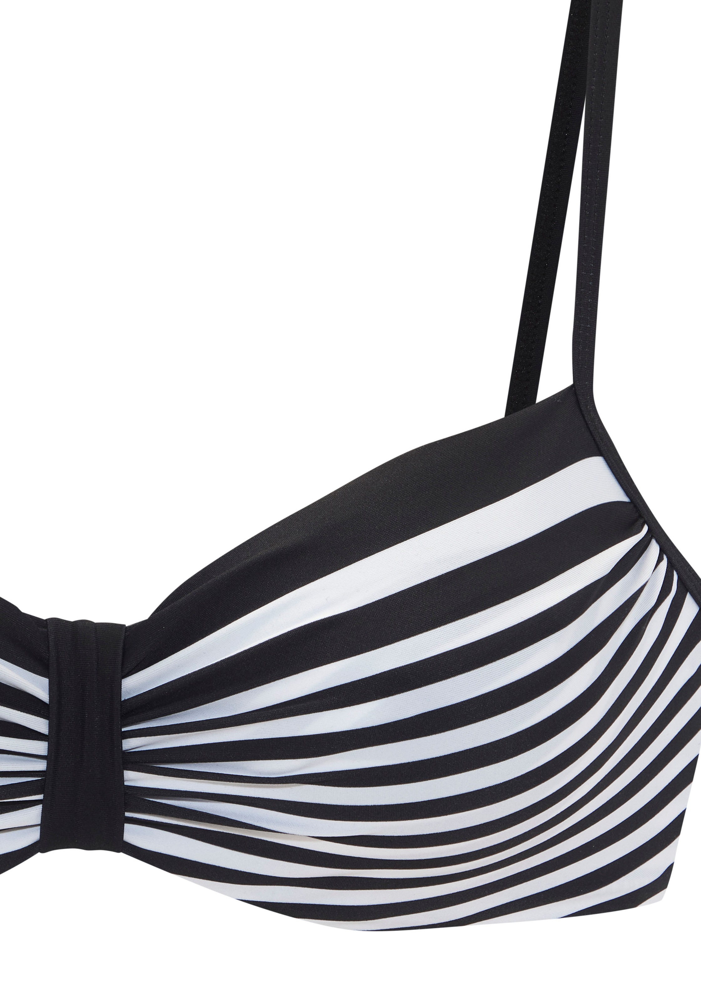 LASCANA Bügel-Bikini-Top »Myst«, mit platziertem Streifen-Design